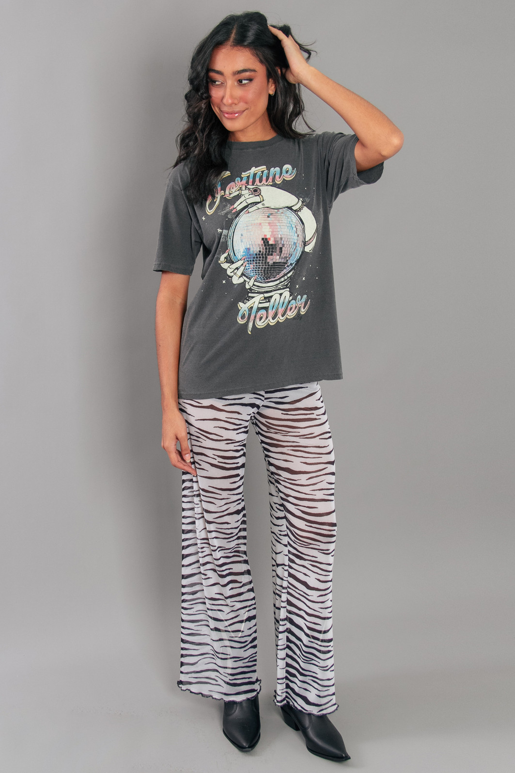 CAMISETA T-SHIRT BOYFRIEND CHUMBO FORTUNE TELLER CAMISETA T-SHIRT BOYFRIEND CHUMBO FORTUNE TELLER