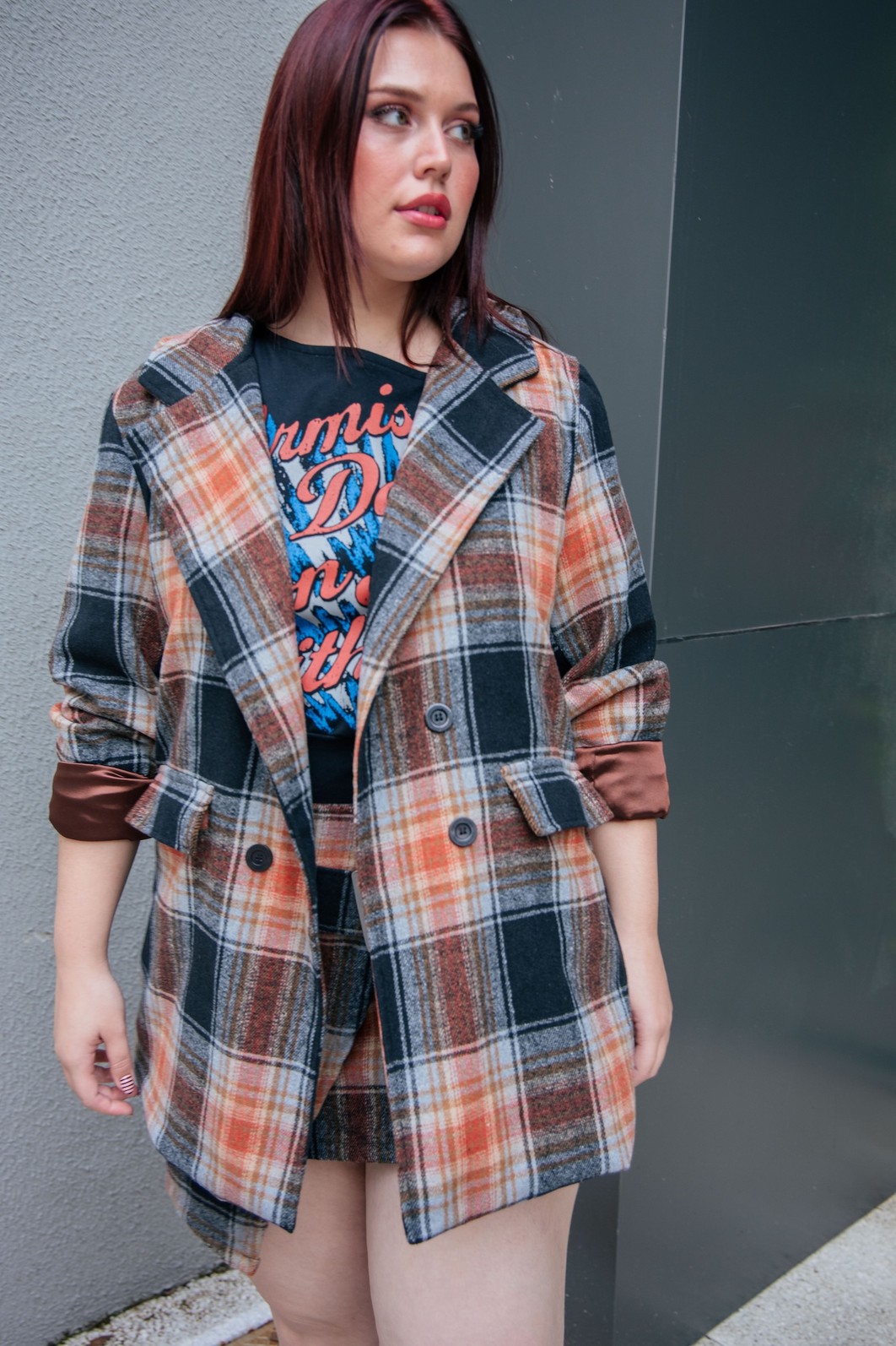 BLAZER OVERSIZED XADREZ