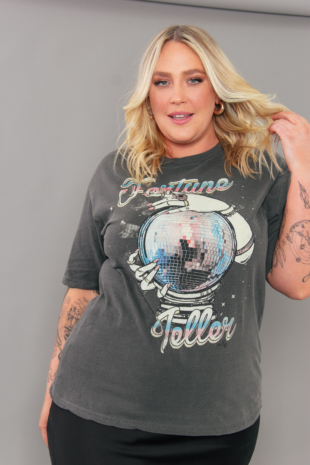 CAMISETA T-SHIRT BOYFRIEND CHUMBO FORTUNE TELLER CAMISETA T-SHIRT BOYFRIEND CHUMBO FORTUNE TELLER