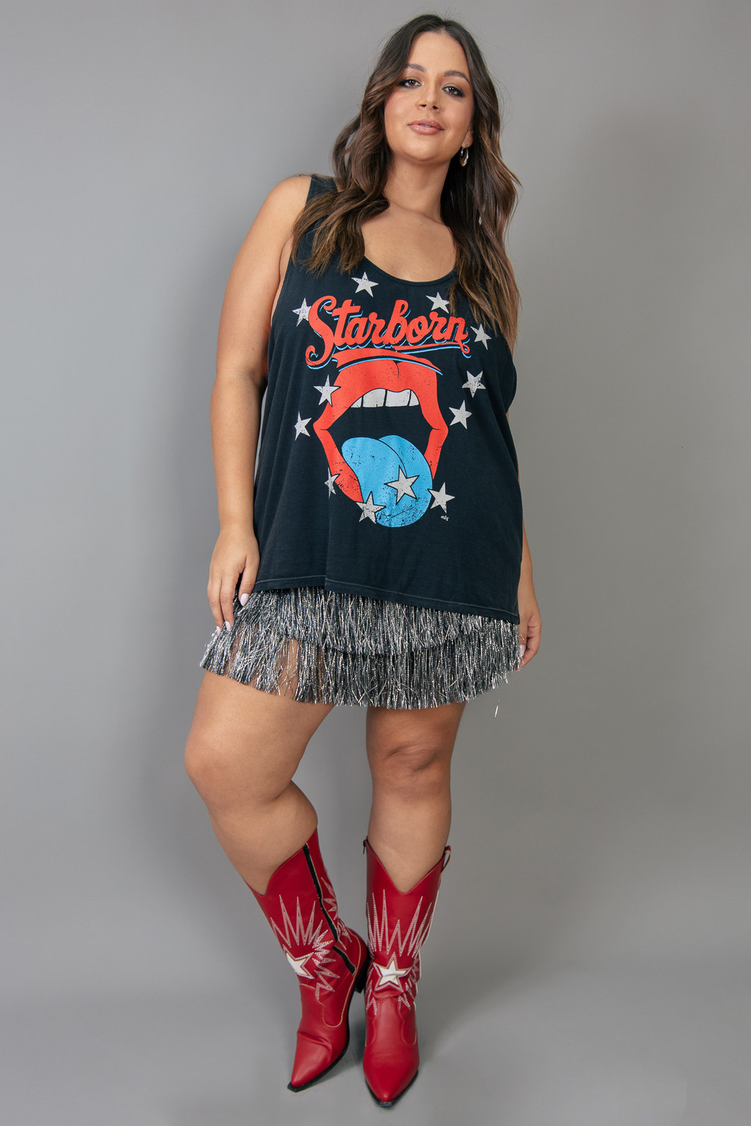 REGATA AMPLA PRETA  COM SILK STARBORN