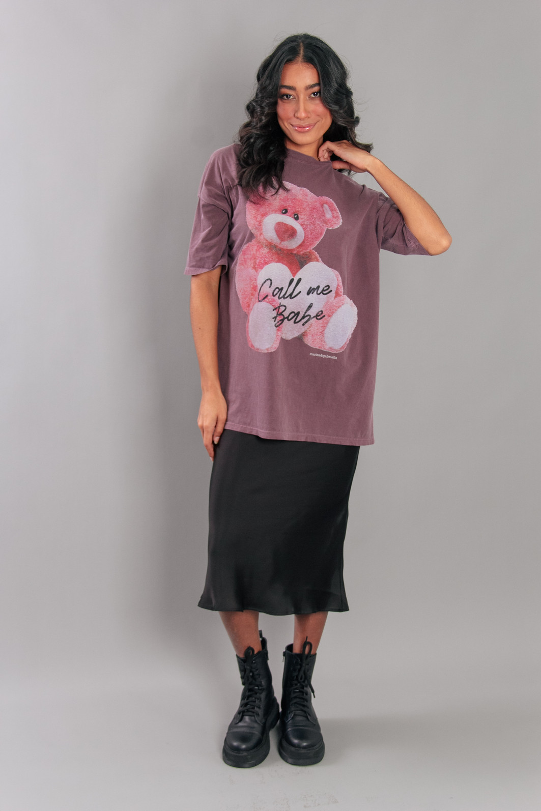 CAMISETA T-SHIRT ROXO OVERSIZED URSO CAMISETA T-SHIRT ROXO OVERSIZED URSO
