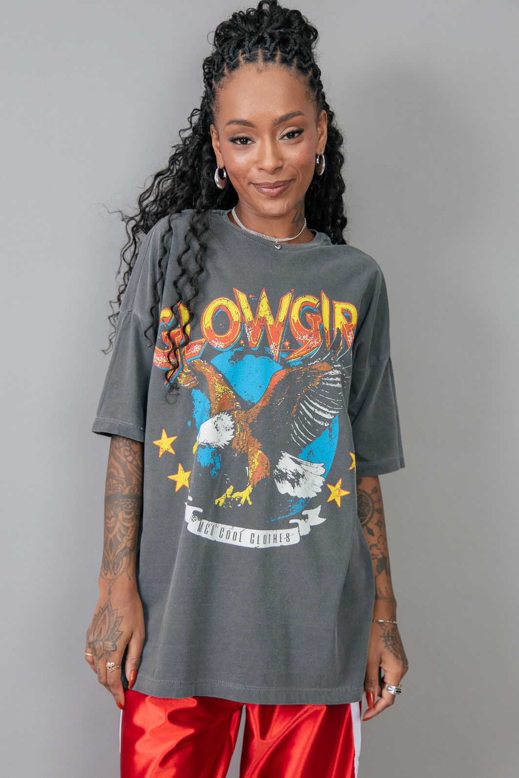 CAMISETA T-SHIRT OVERSIZED CHUMBO GLOWGIRL CAMISETA T-SHIRT OVERSIZED CHUMBO GLOWGIRL