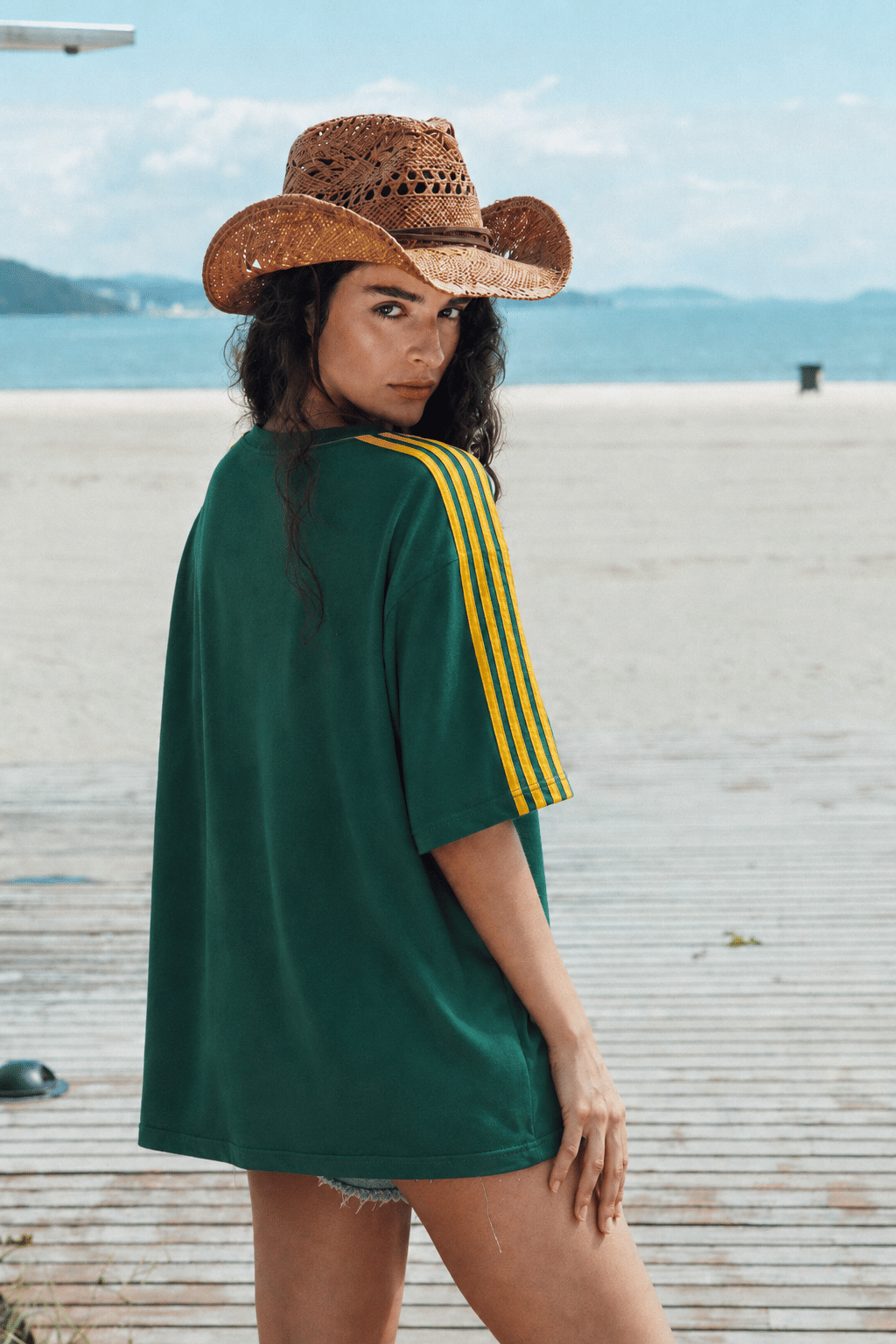 CAMISETA T-SHIRT DECOTE V BRASIL VERDE CAMISETA T-SHIRT DECOTE V BRASIL VERDE