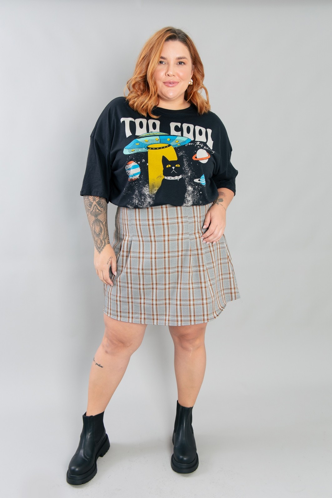 CAMISETA T-SHIRT OVERSIZED PRETA  TOO COOL CAMISETA T-SHIRT OVERSIZED PRETA  TOO COOL
