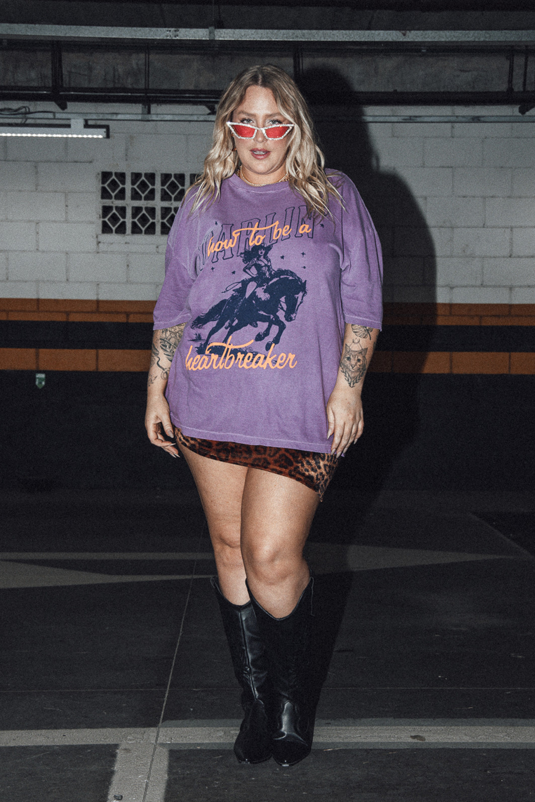 CAMISETA T-SHIRT VINTAGE ROXA DARLING