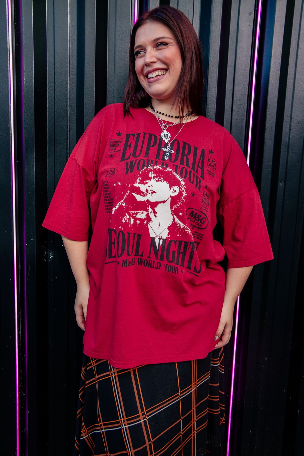 CAMISETA T-SHIRT OVERSIZED VERMELHA EUPHORIA CAMISETA T-SHIRT OVERSIZED VERMELHA EUPHORIA
