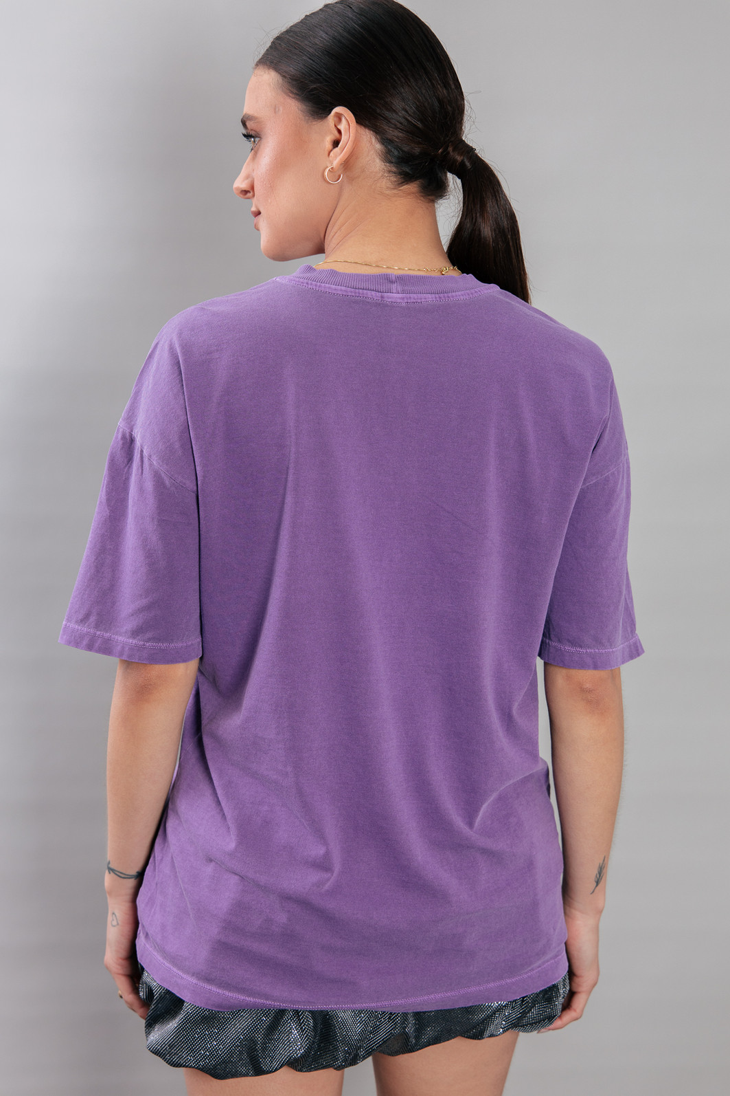 CAMISETA T-SHIRT VINTAGE ROXA DARLING