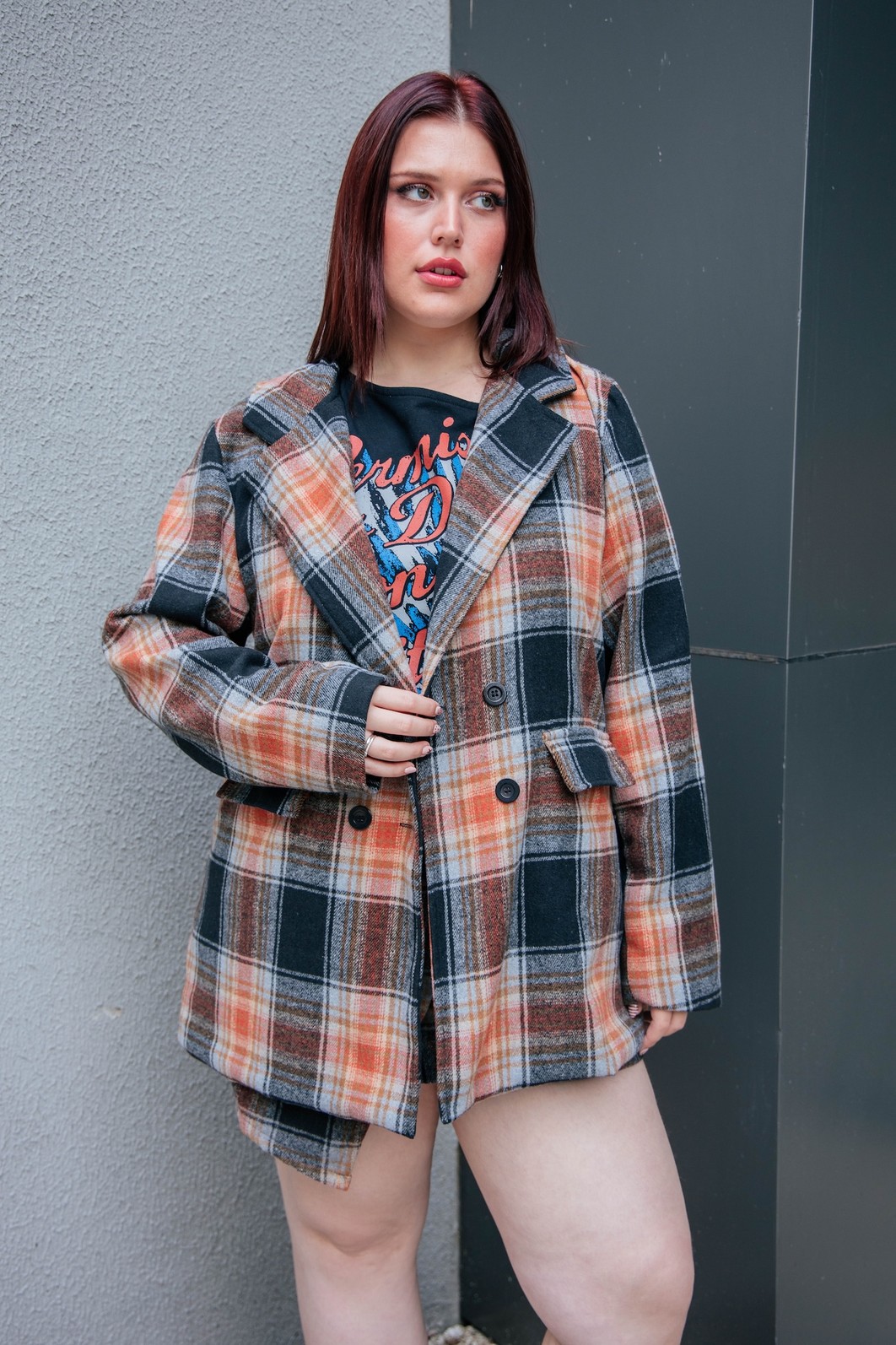 BLAZER OVERSIZED XADREZ