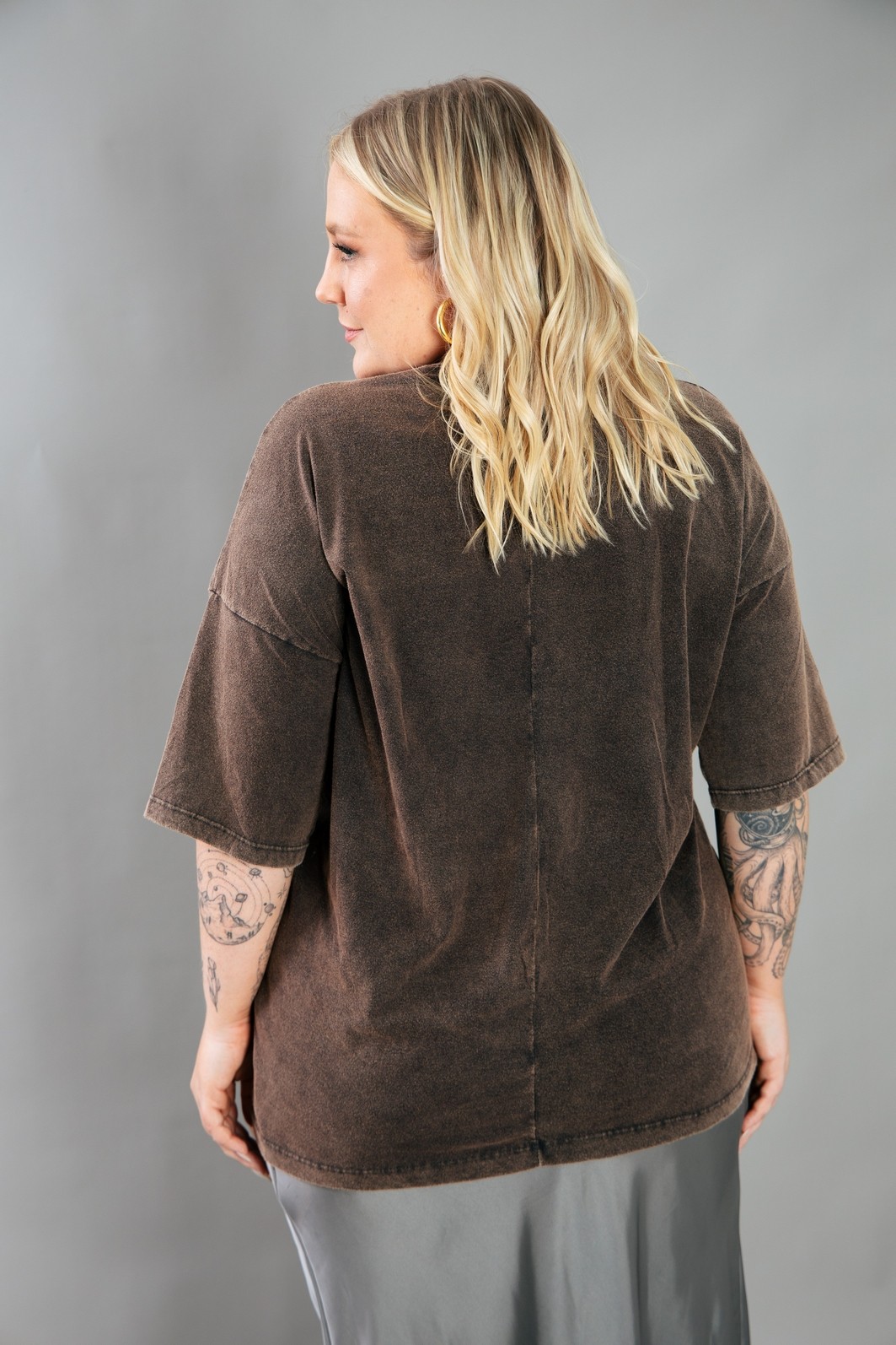 CAMISETA T-SHIRT OVERSIZED MARMORIZADA LOLLIPOP CAMISETA T-SHIRT OVERSIZED MARMORIZADA LOLLIPOP