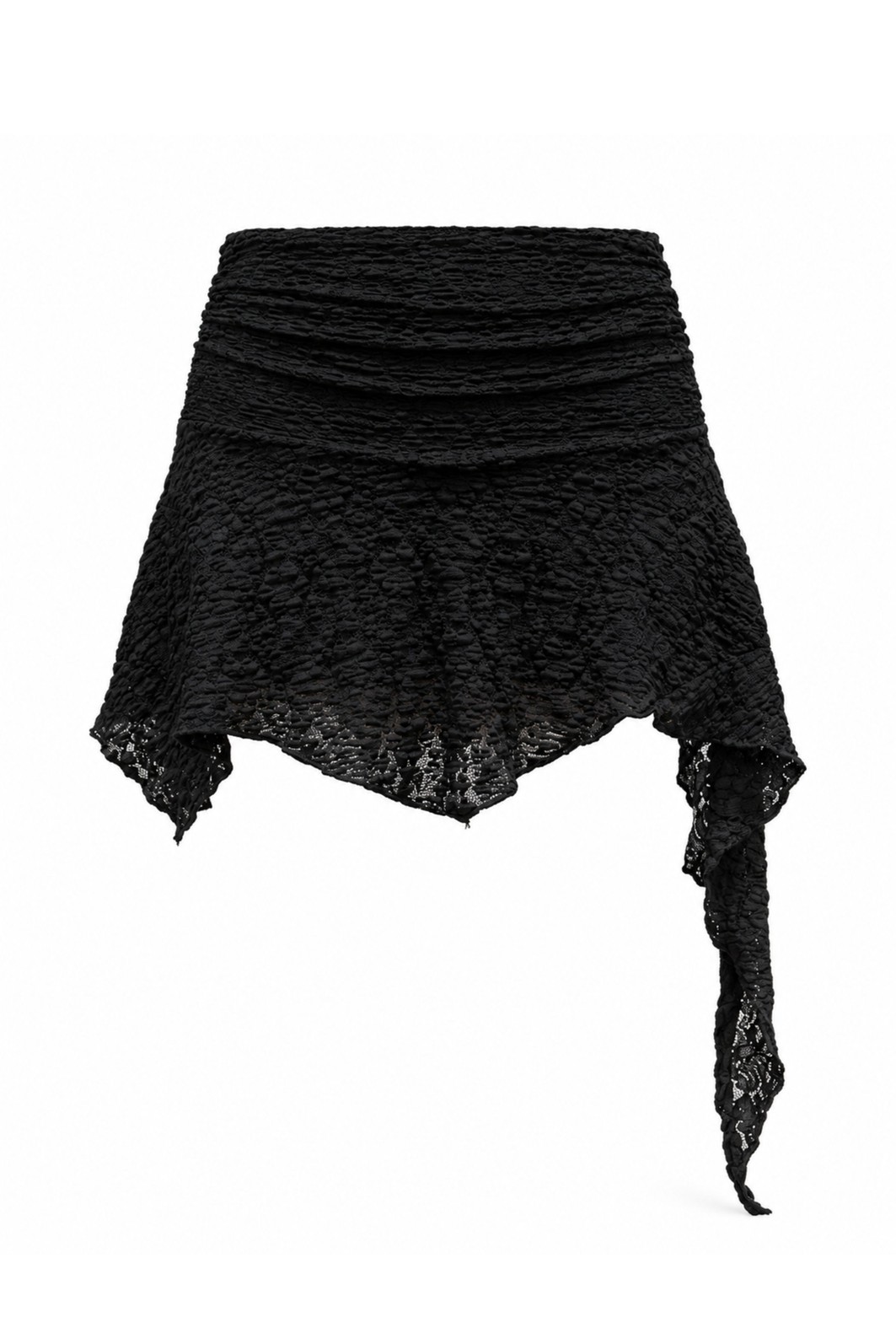 SHORT SAIA COM PONTAS DE RENDA PRETA