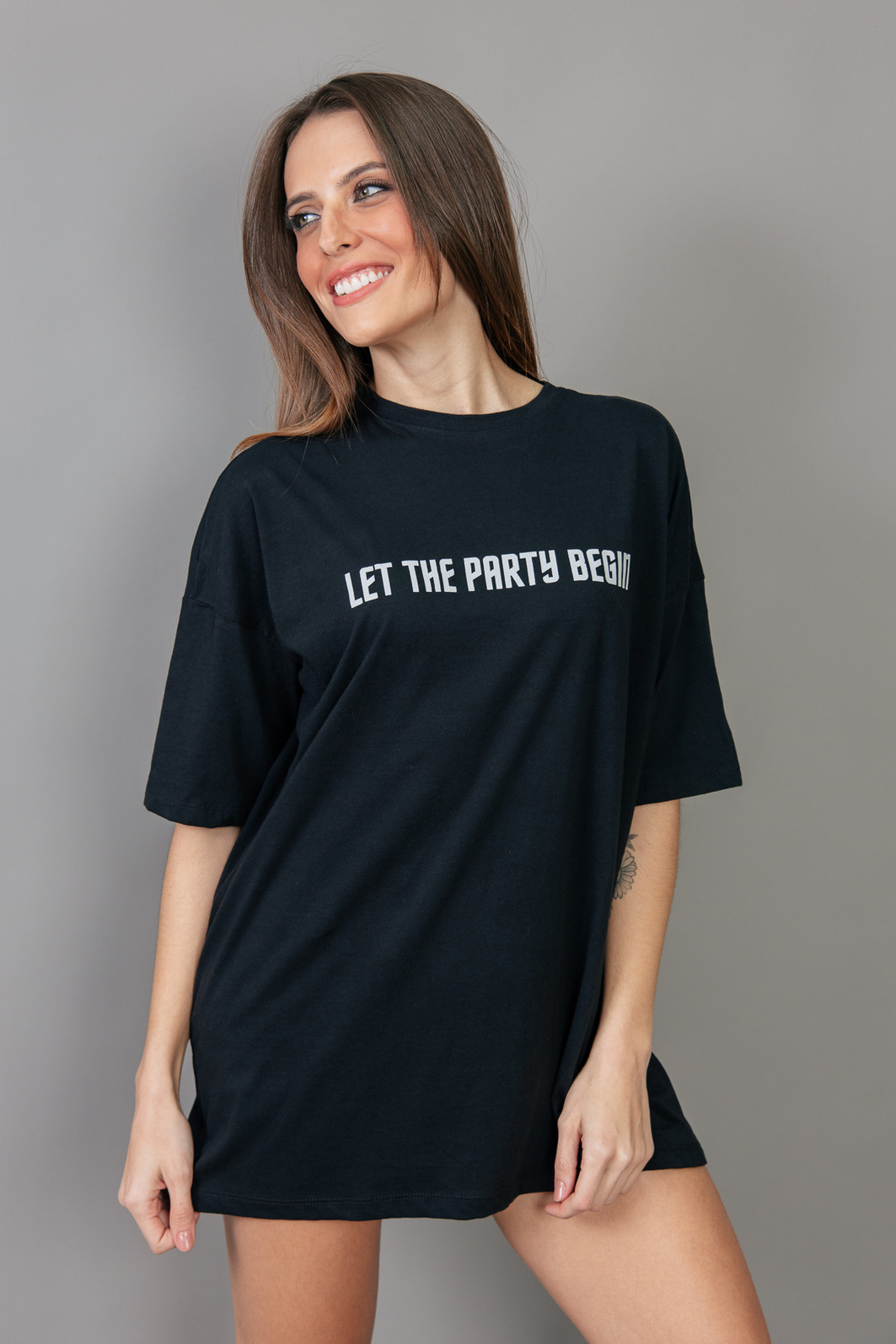 T-SHIRT OVERSIZED PRETA FIREHEART