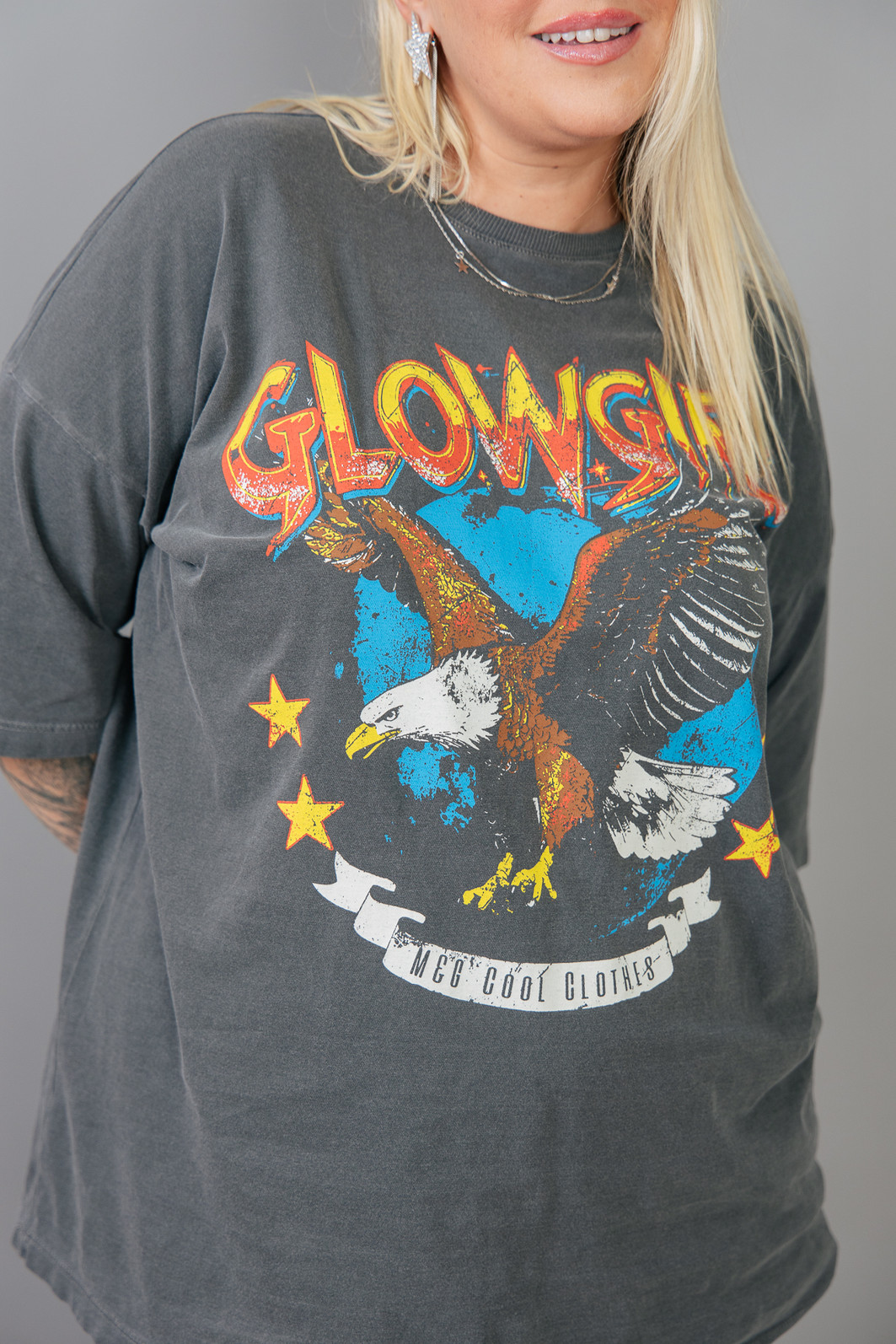 CAMISETA T-SHIRT OVERSIZED CHUMBO GLOWGIRL CAMISETA T-SHIRT OVERSIZED CHUMBO GLOWGIRL
