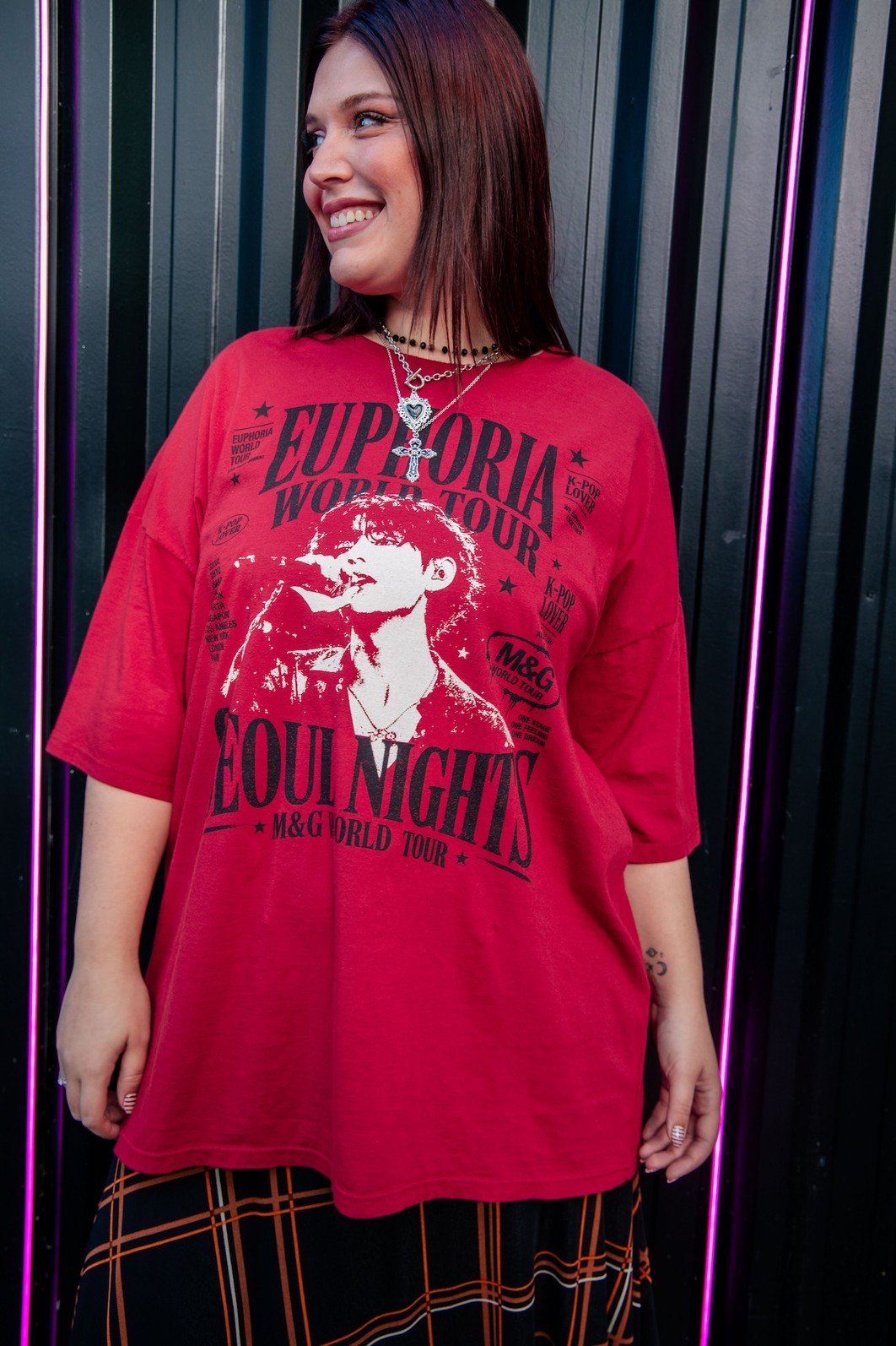 CAMISETA T-SHIRT OVERSIZED VERMELHA EUPHORIA CAMISETA T-SHIRT OVERSIZED VERMELHA EUPHORIA