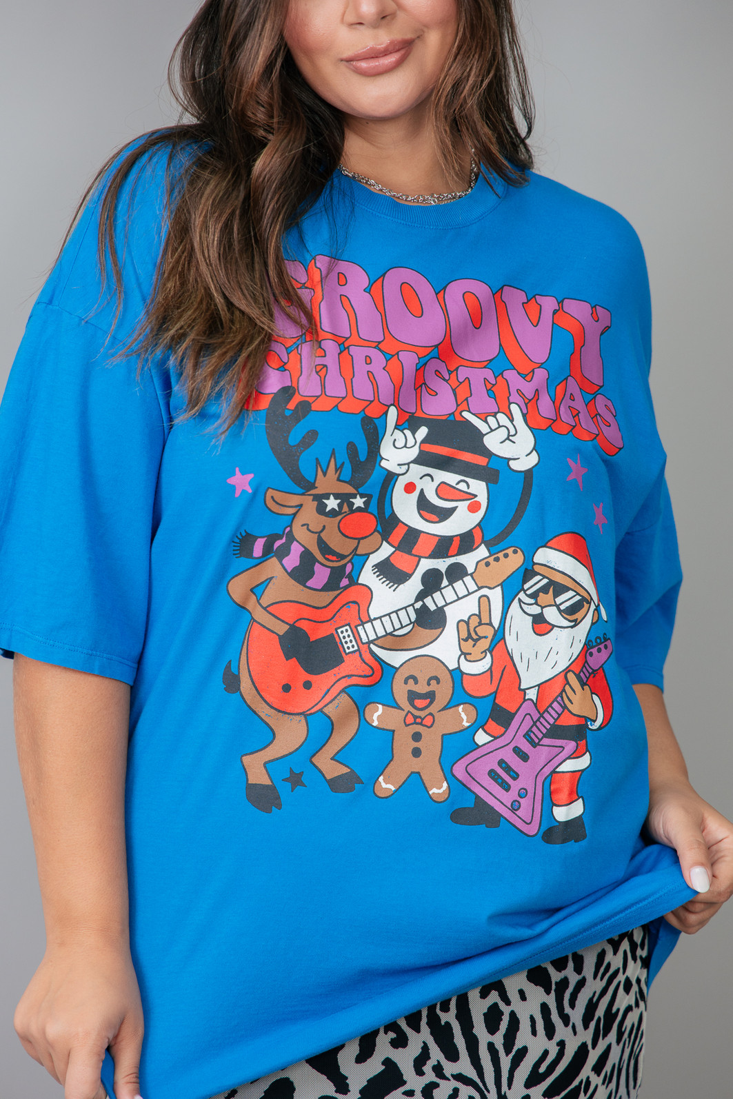 CAMISETA T-SHIRT VINTAGE AZUL GROOVY