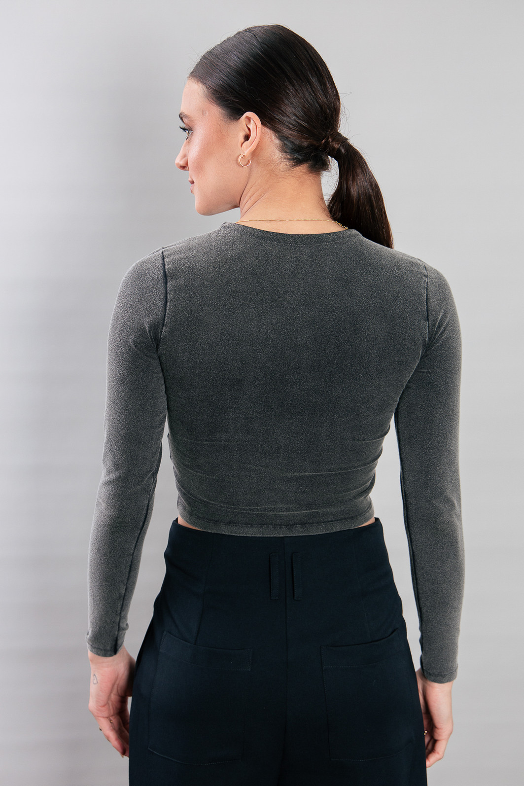 BLUSA COTTON MANGA LONGA MARMORIZADO MANHATTAN