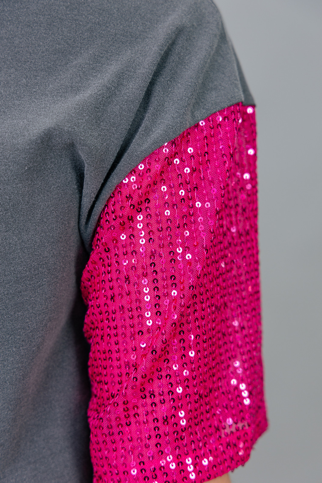 CAMISETA T-SHIRT VINTAGE CHUMBO COM MANGAS DE PAETÊ ROCKIES