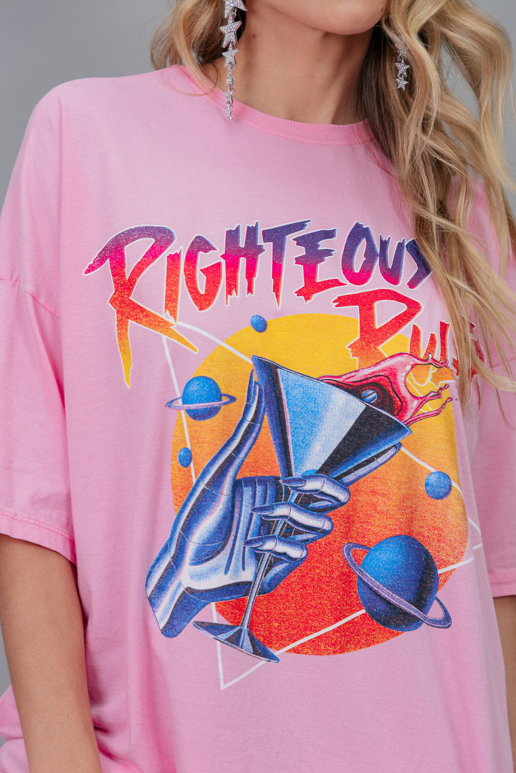 CAMISETA T-SHIRT OVERSIZED ROSA RULER CAMISETA T-SHIRT OVERSIZED ROSA RULER