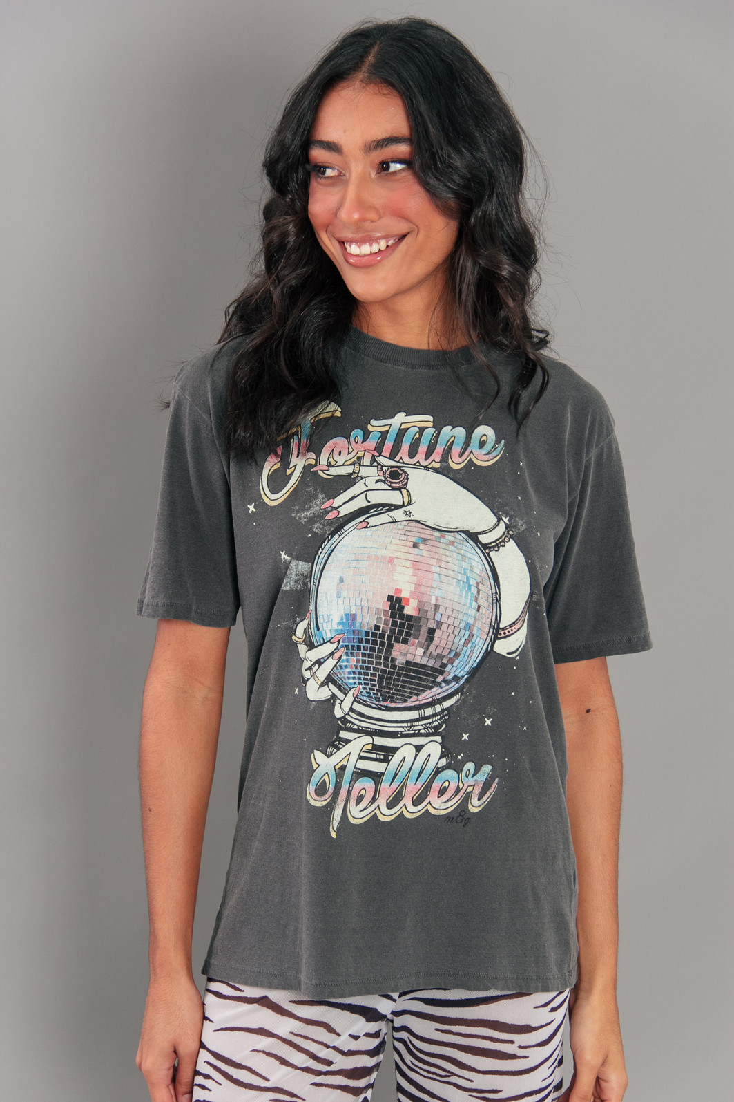 CAMISETA T-SHIRT BOYFRIEND CHUMBO FORTUNE TELLER CAMISETA T-SHIRT BOYFRIEND CHUMBO FORTUNE TELLER