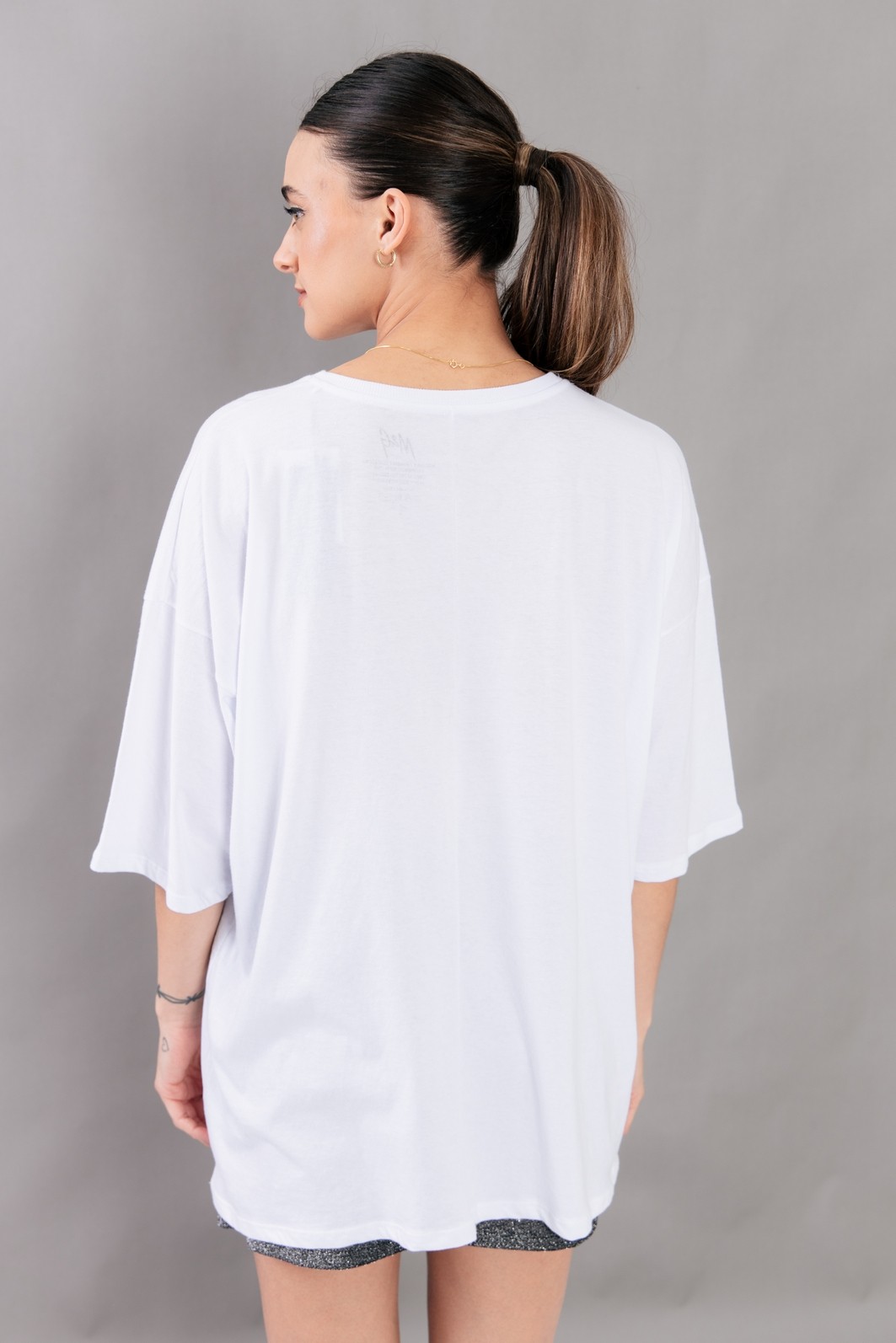 CAMISETA T-SHIRT OVERSIZED BRANCA SUNDAY