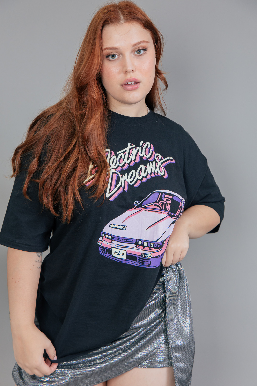 CAMISETA T-SHIRT VINTAGE PRETA ELECTRIC DREAMS