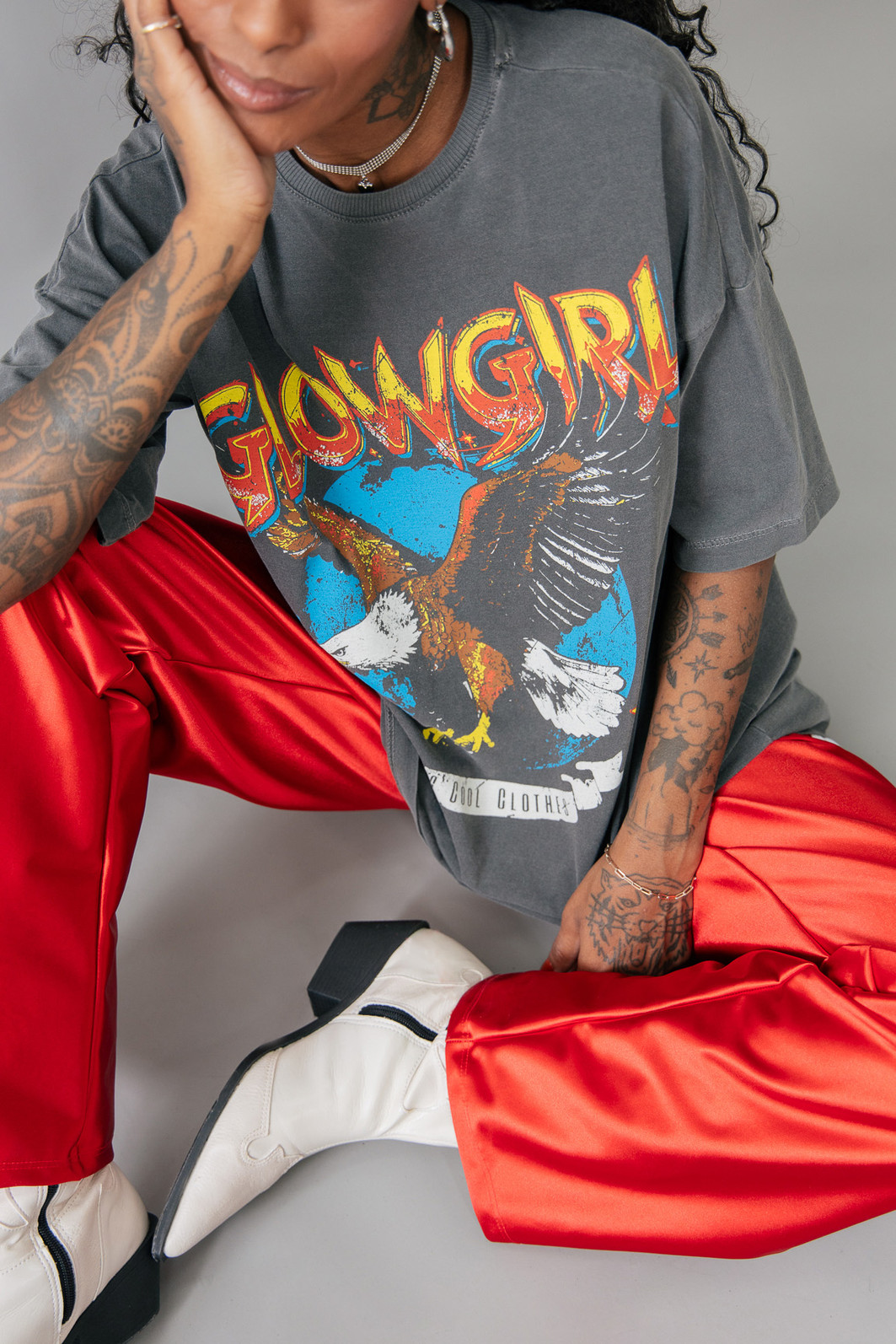 CAMISETA T-SHIRT OVERSIZED CHUMBO GLOWGIRL