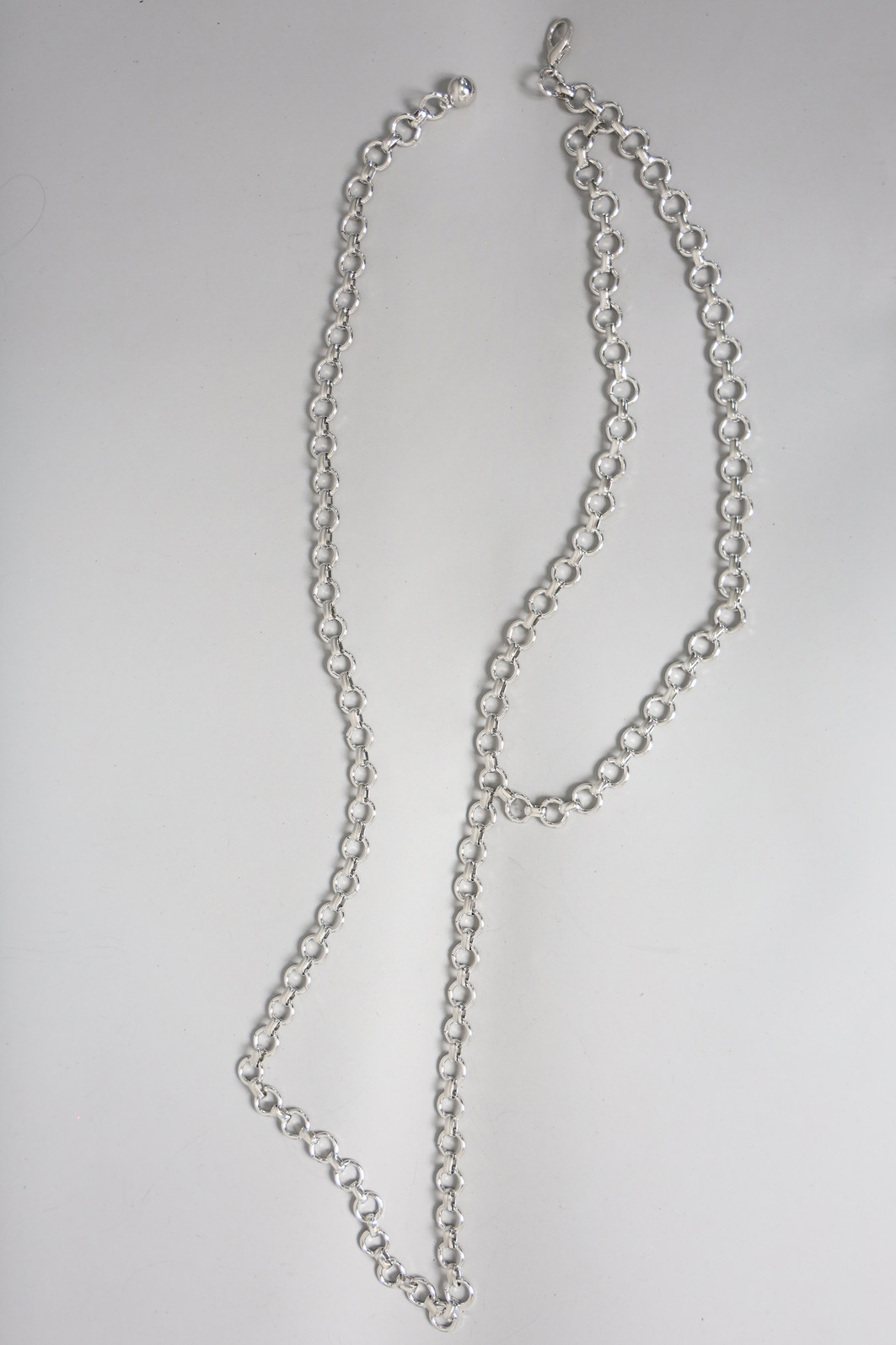 CINTO CORRENTE DUPLA COM ARGOLAS PRATA CINTO CORRENTE DUPLA COM ARGOLAS PRATA