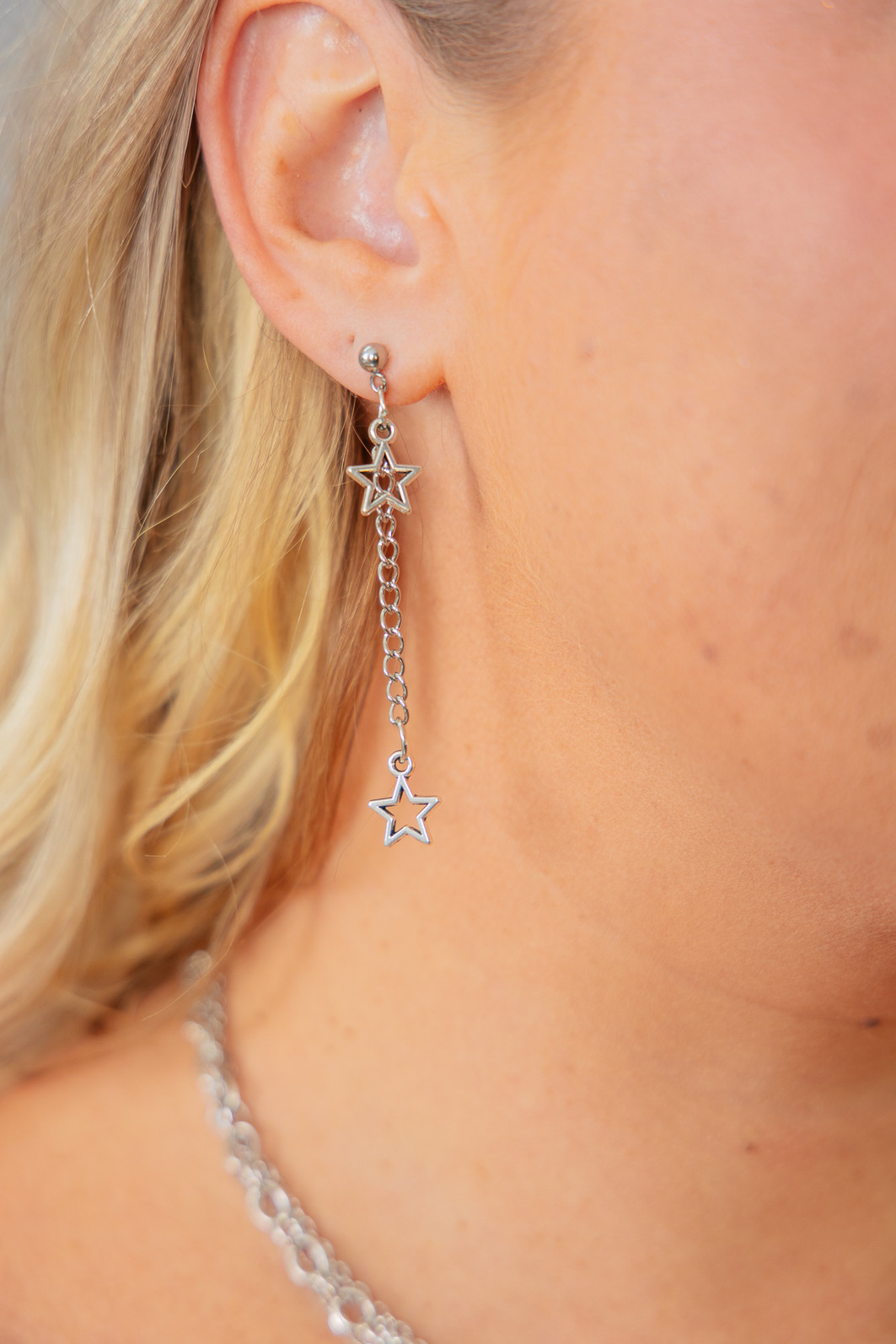 BRINCO EARCUFF CORRENTES E ESTRELAS