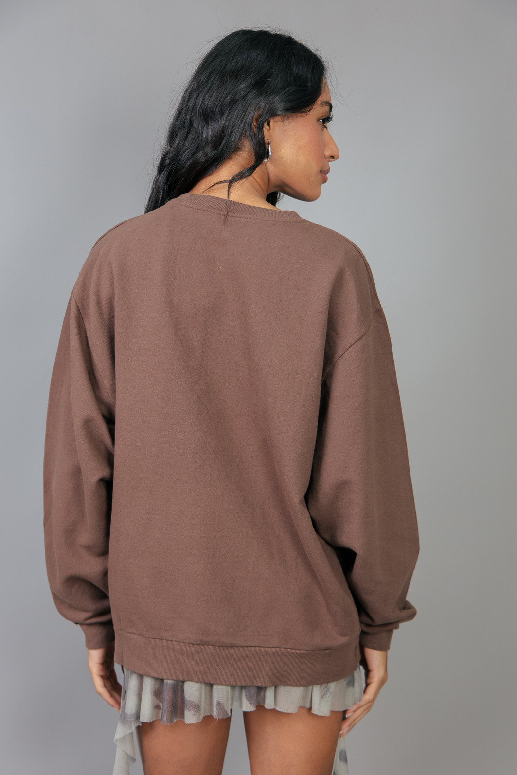 MOLETOM OVERSIZED MARROM BÁSICO MOLETOM OVERSIZED MARROM BÁSICO