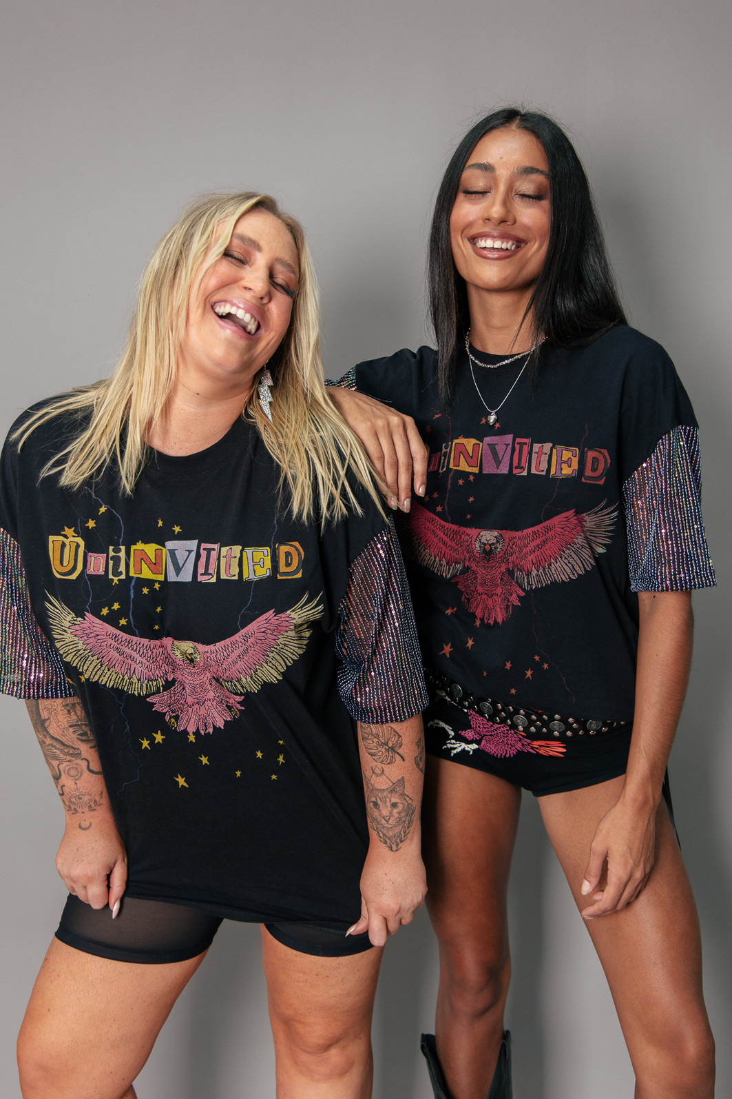 T-SHIRT VINTAGE MANGAS PAETÊS FURTACOR UNINVITED T-SHIRT VINTAGE MANGAS PAETÊS FURTACOR UNINVITED