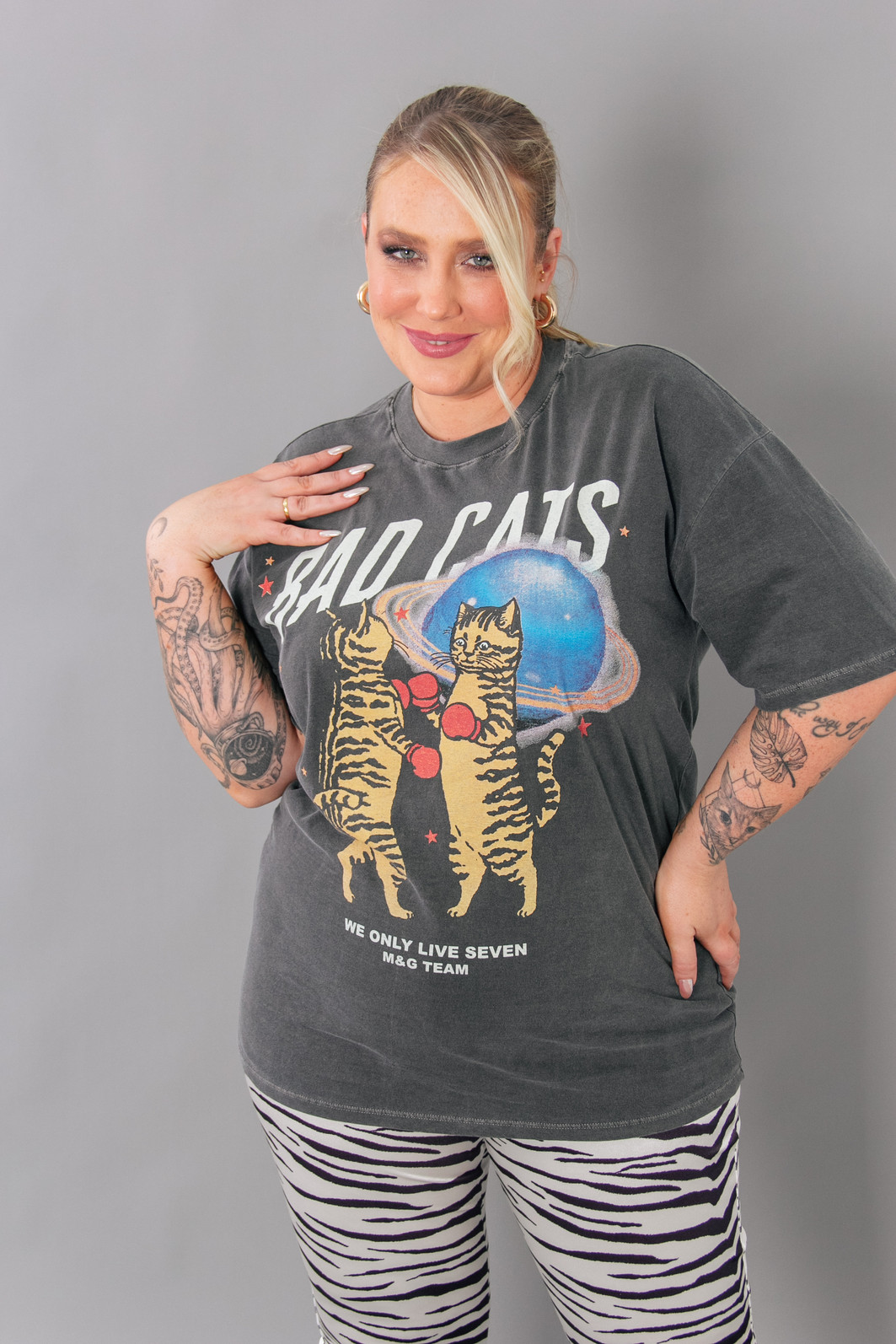 CAMISETA T-SHIRT VINTAGE CHUMBO BAD CATS CAMISETA T-SHIRT VINTAGE CHUMBO BAD CATS