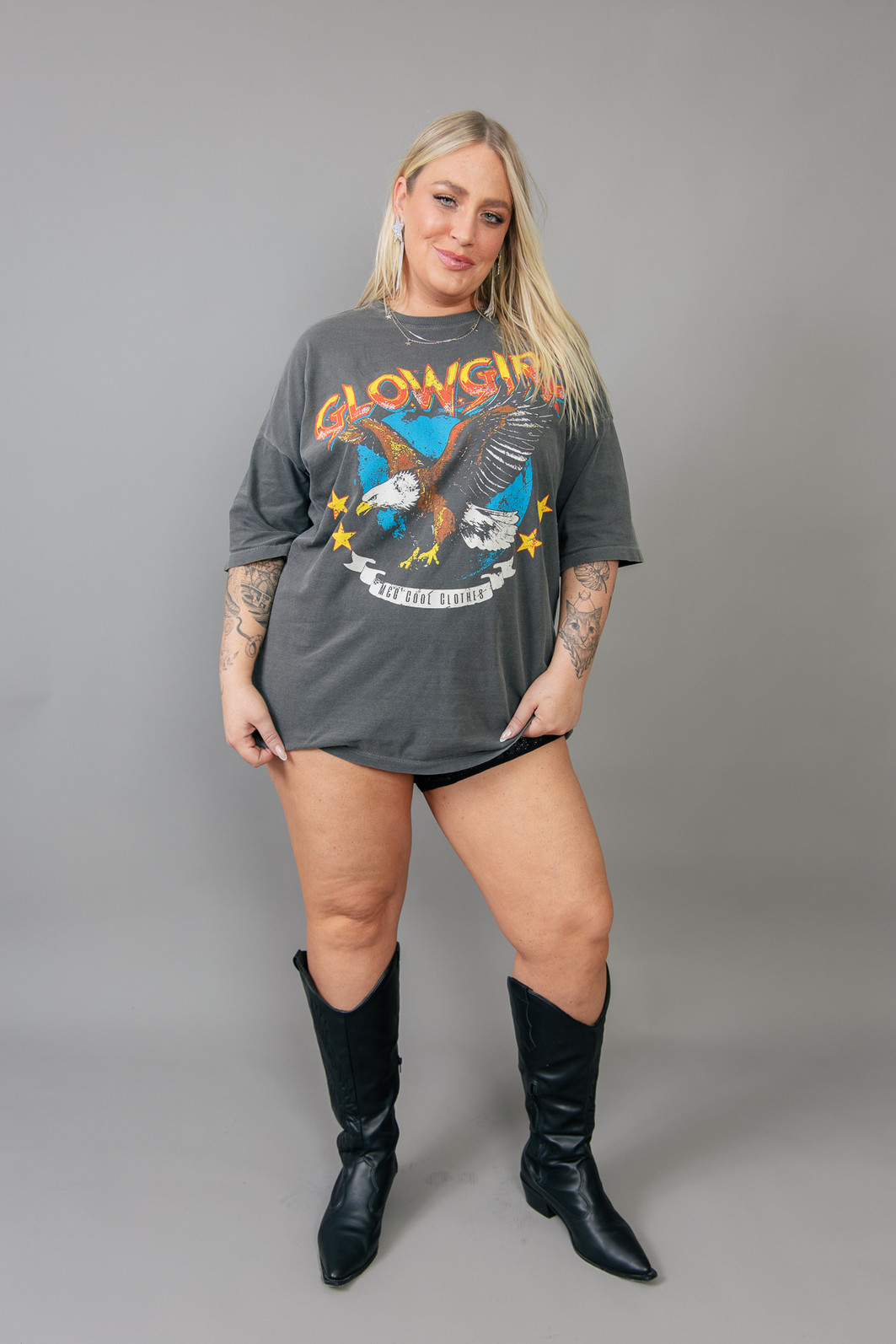 CAMISETA T-SHIRT OVERSIZED CHUMBO GLOWGIRL