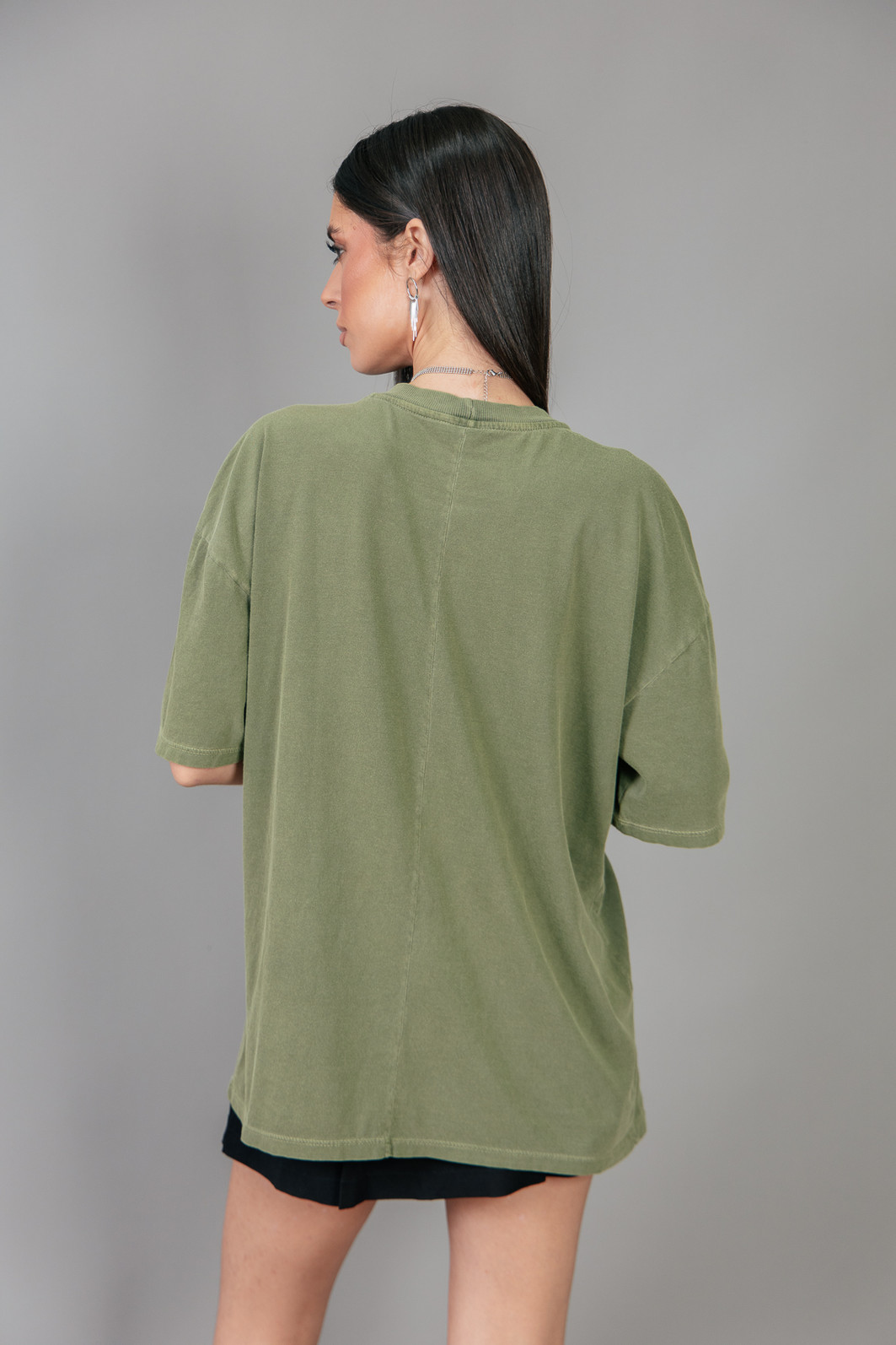 T-SHIRT VINTAGE VERDE OLIVA LONDON