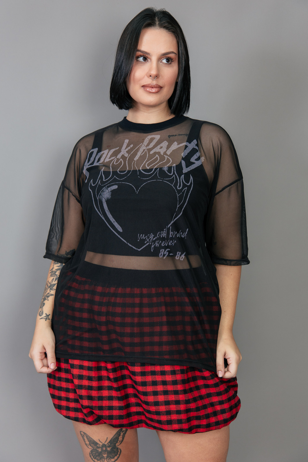 T-SHIRT VINTAGE DE TULE ROCK PARTY