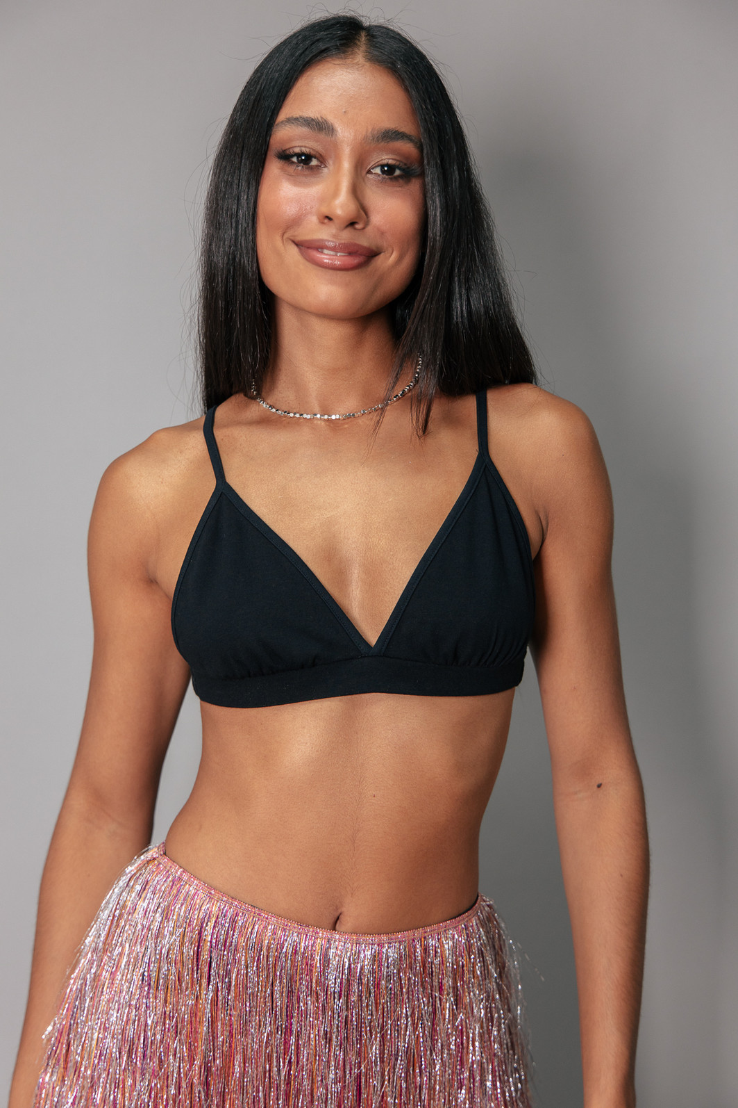 TOP DE COTTON PRETO BÁSICO TOP DE COTTON PRETO BÁSICO