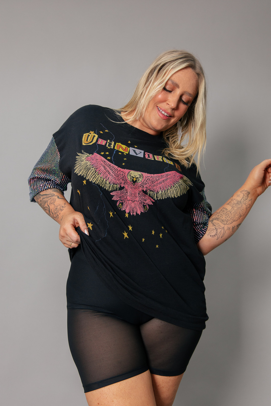 T-SHIRT VINTAGE MANGAS PAETÊS FURTACOR UNINVITED T-SHIRT VINTAGE MANGAS PAETÊS FURTACOR UNINVITED