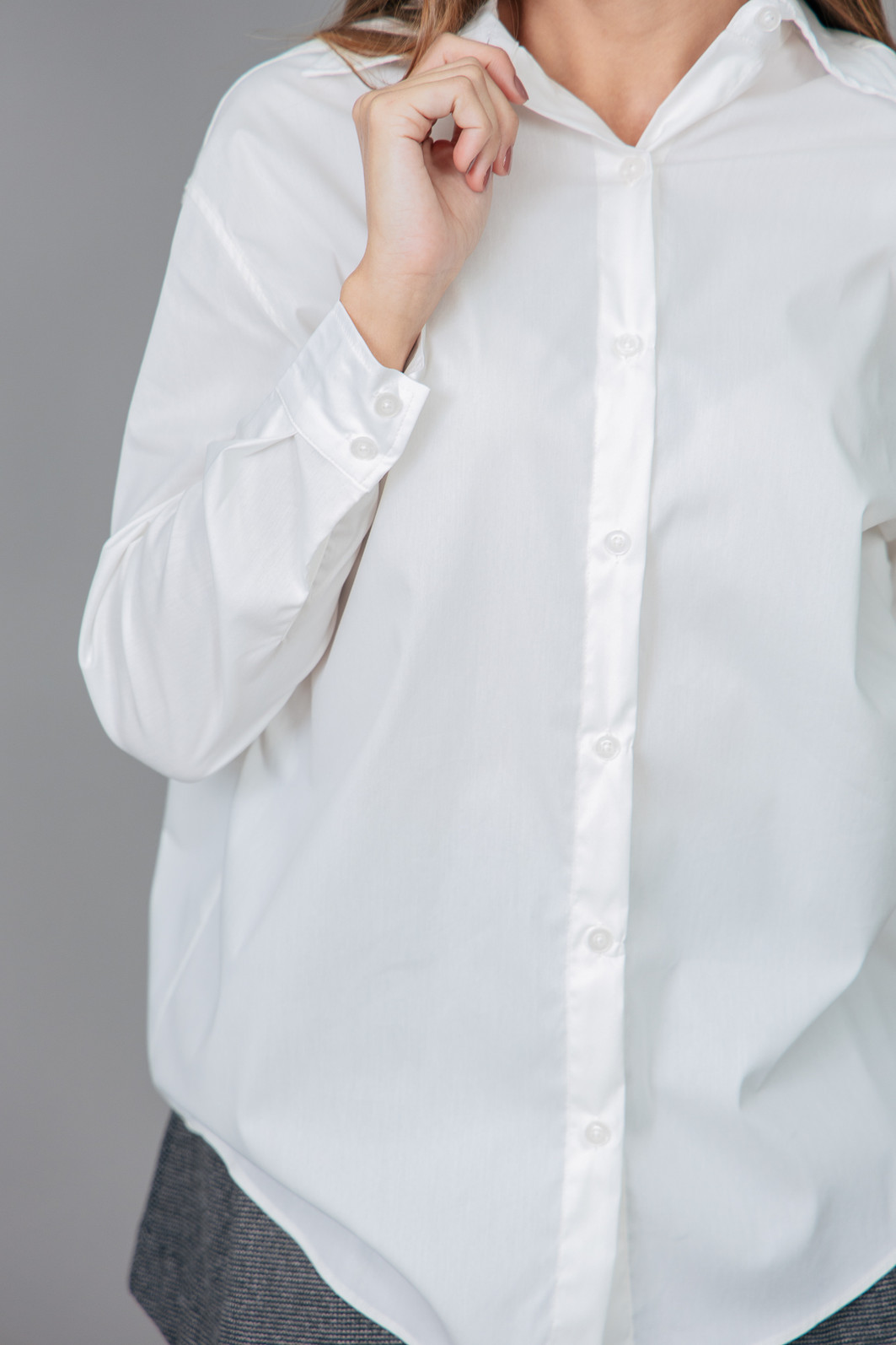 CAMISA OVERSIZED TRICOLINE OFF WHITE