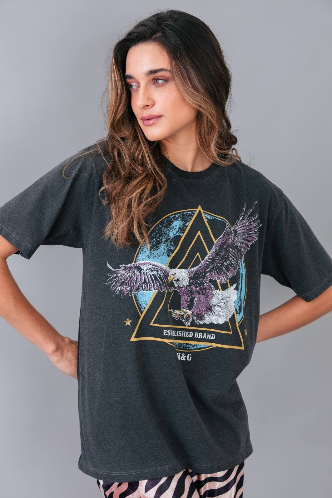 CAMISETA T-SHIRT MESCLA EAGLE CAMISETA T-SHIRT MESCLA EAGLE