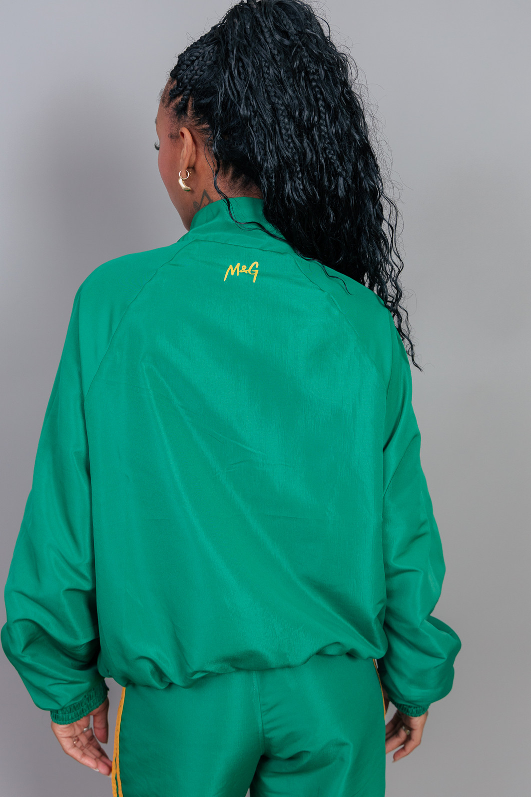 JAQUETA ESPORTIVA BRASIL VERDE E AMARELO