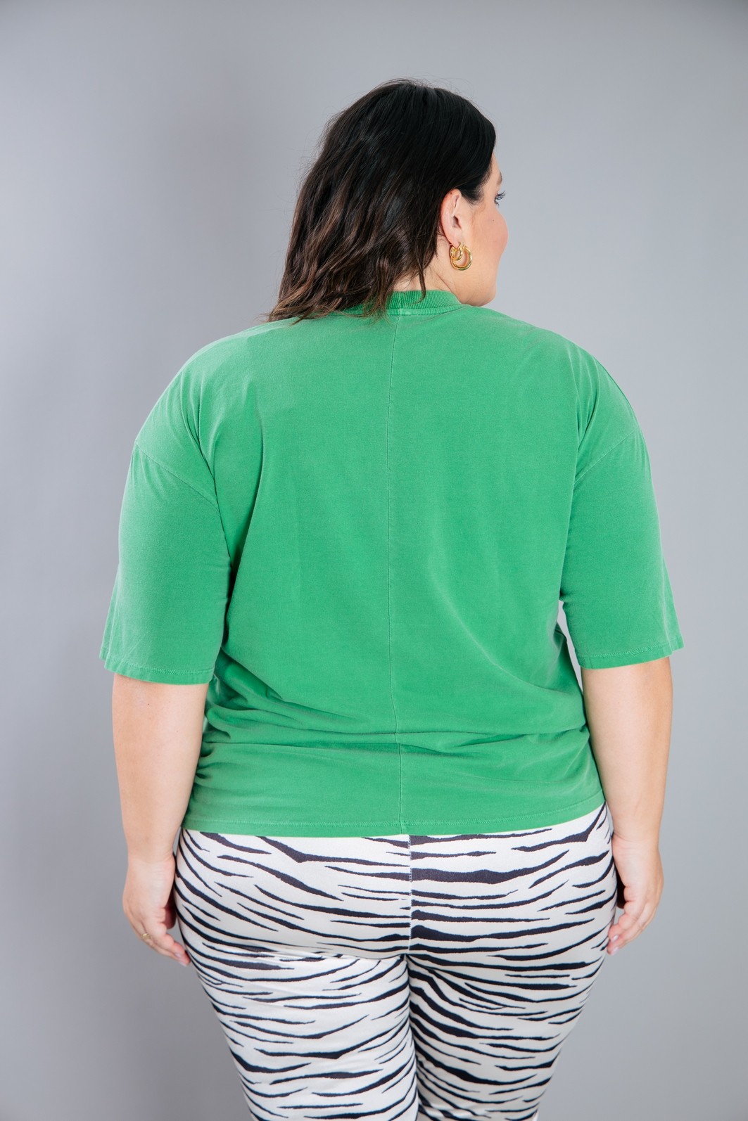 CAMISETA T-SHIRT VINTAGE VERDE LEOPARD CAMISETA T-SHIRT VINTAGE VERDE LEOPARD