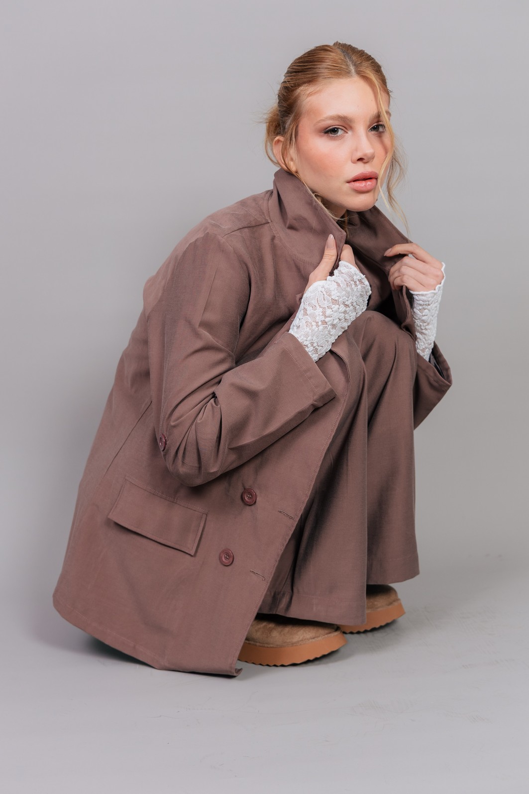 BLAZER OVERSIZED DE ALFAIATARIA MARROM BLAZER OVERSIZED DE ALFAIATARIA MARROM