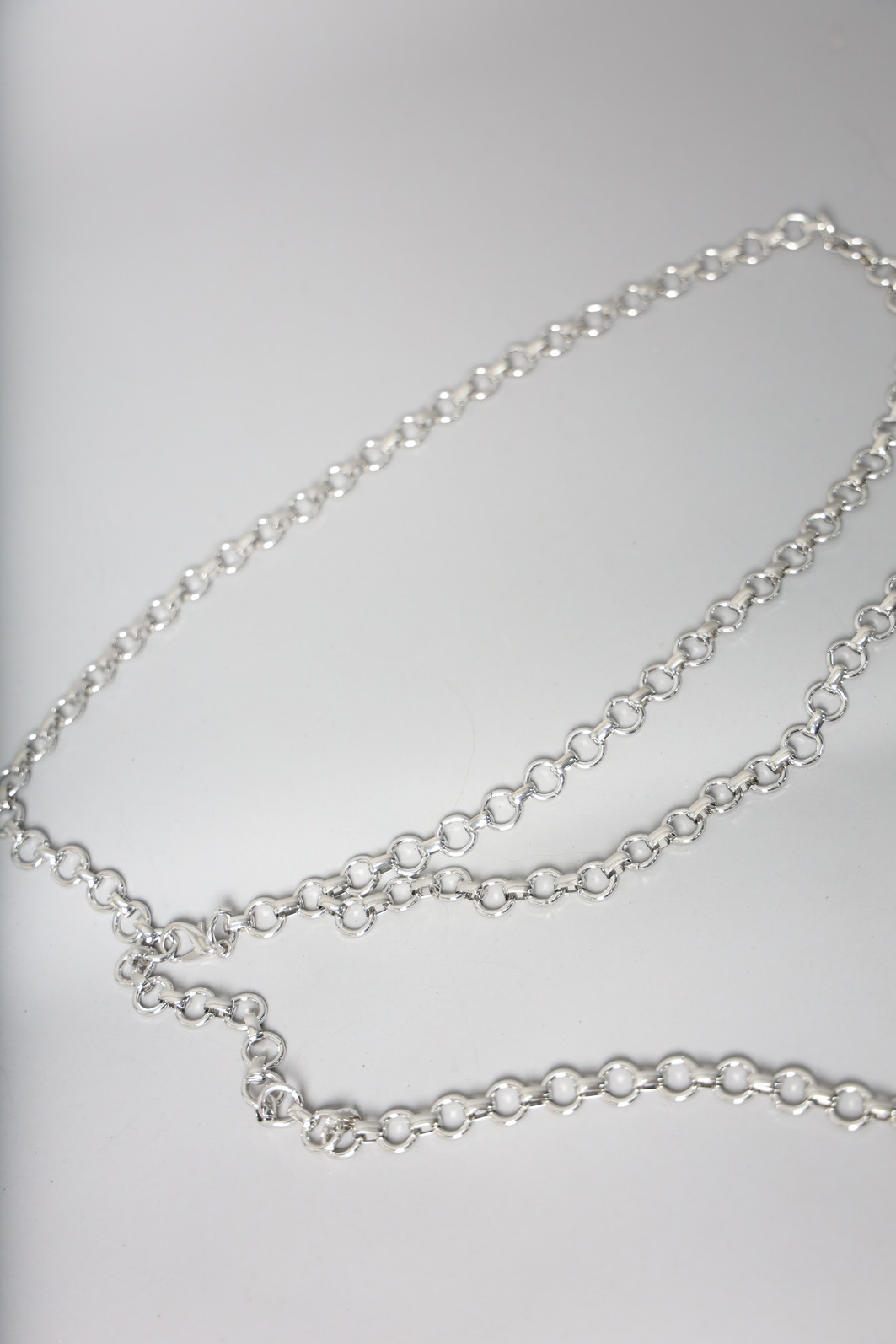 CINTO CORRENTE DUPLA COM ARGOLAS PRATA CINTO CORRENTE DUPLA COM ARGOLAS PRATA