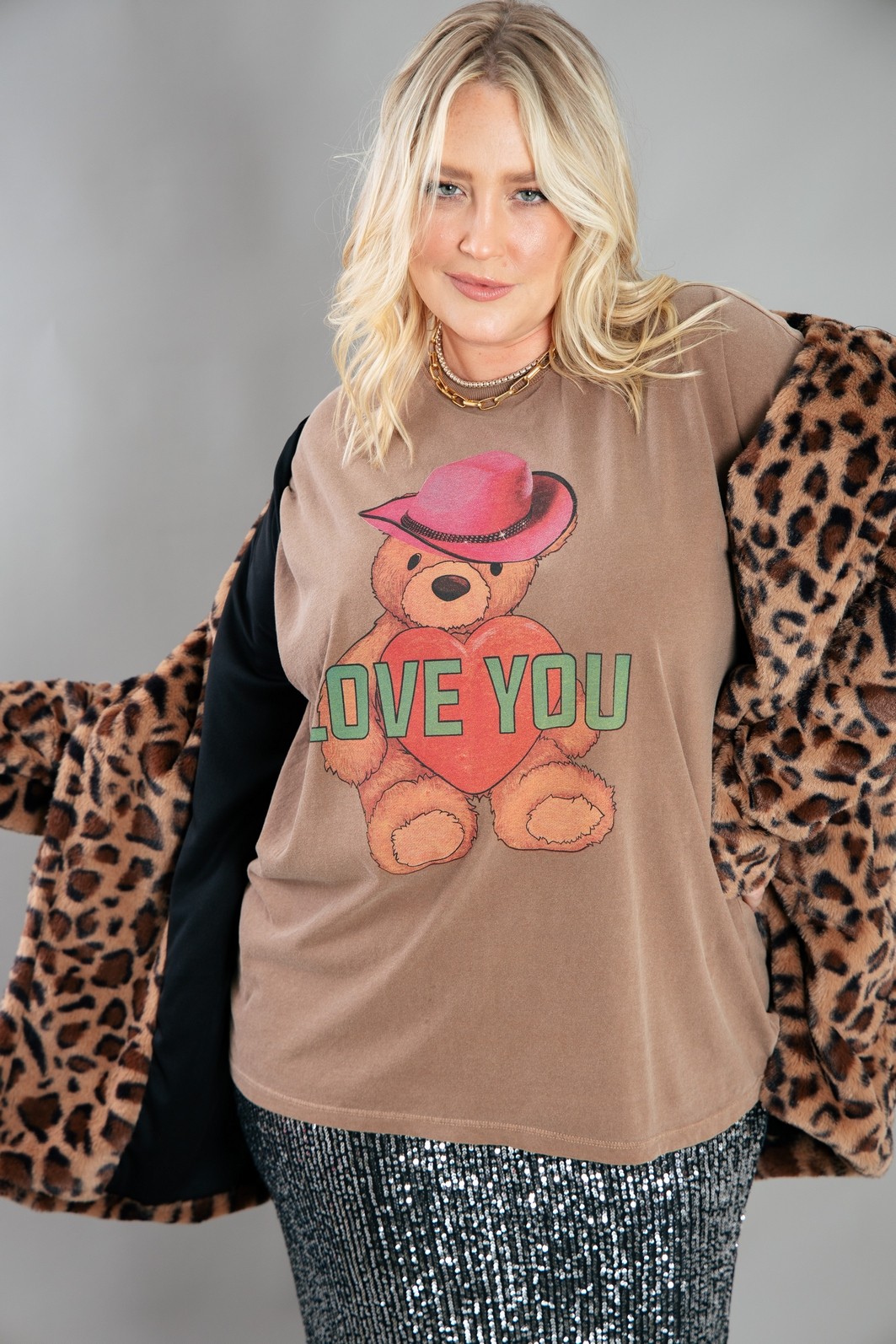 CAMISETA T-SHIRT OVERSIZED MARROM LOVE YOU CAMISETA T-SHIRT OVERSIZED MARROM LOVE YOU