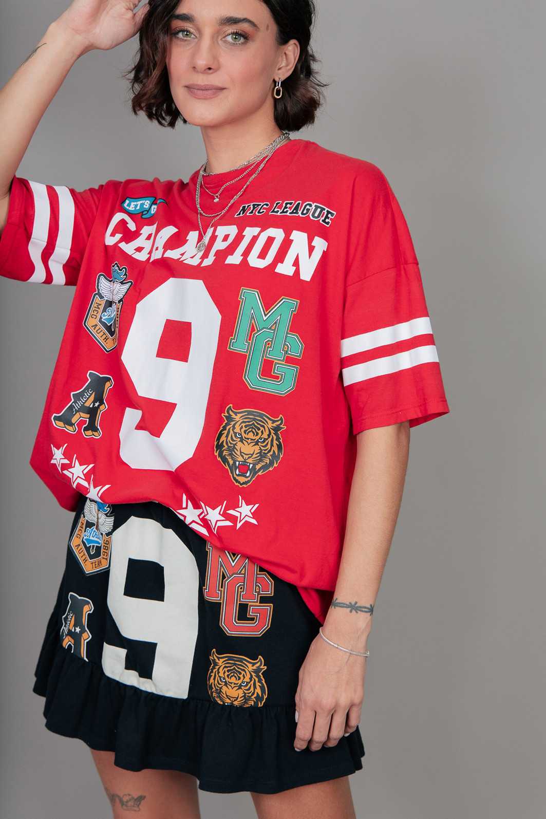 T-SHIRT OVERSIZED VERMELHA CHAMPION T-SHIRT OVERSIZED VERMELHA CHAMPION