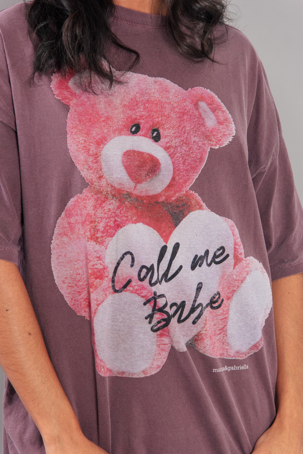 CAMISETA T-SHIRT ROXO OVERSIZED URSO CAMISETA T-SHIRT ROXO OVERSIZED URSO