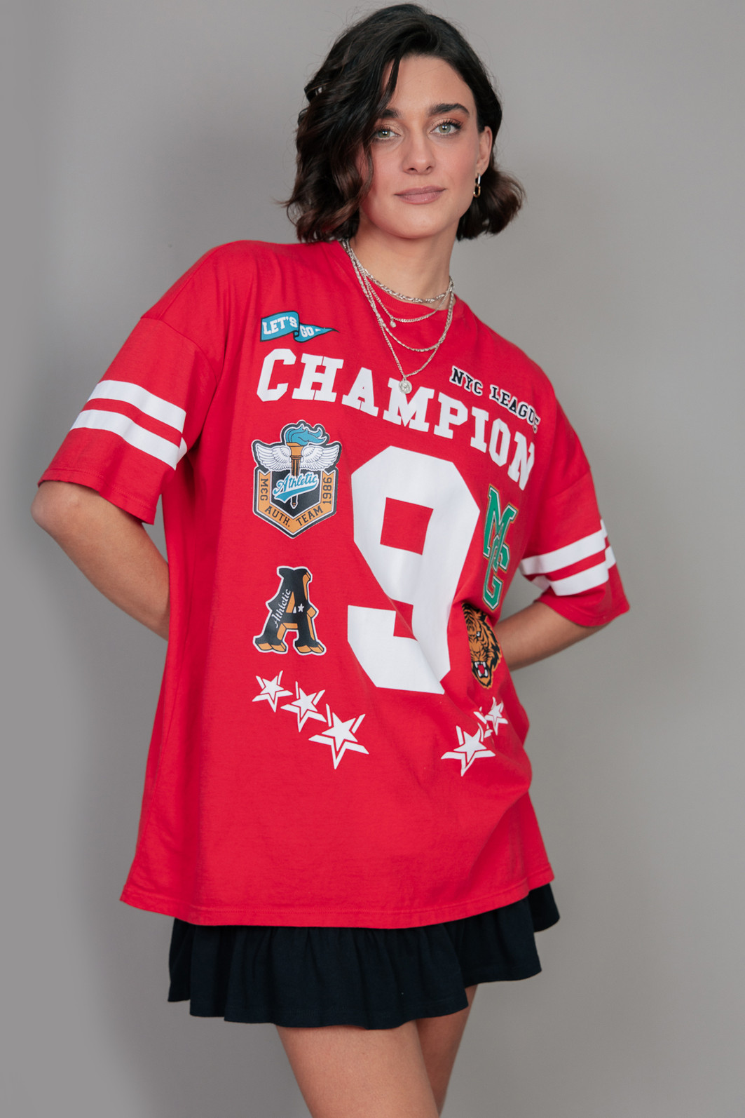 T-SHIRT OVERSIZED VERMELHA CHAMPION T-SHIRT OVERSIZED VERMELHA CHAMPION