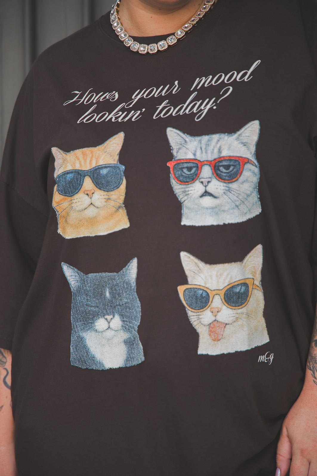 CAMISETA T-SHIRT VINTAGE MARROM MOOD