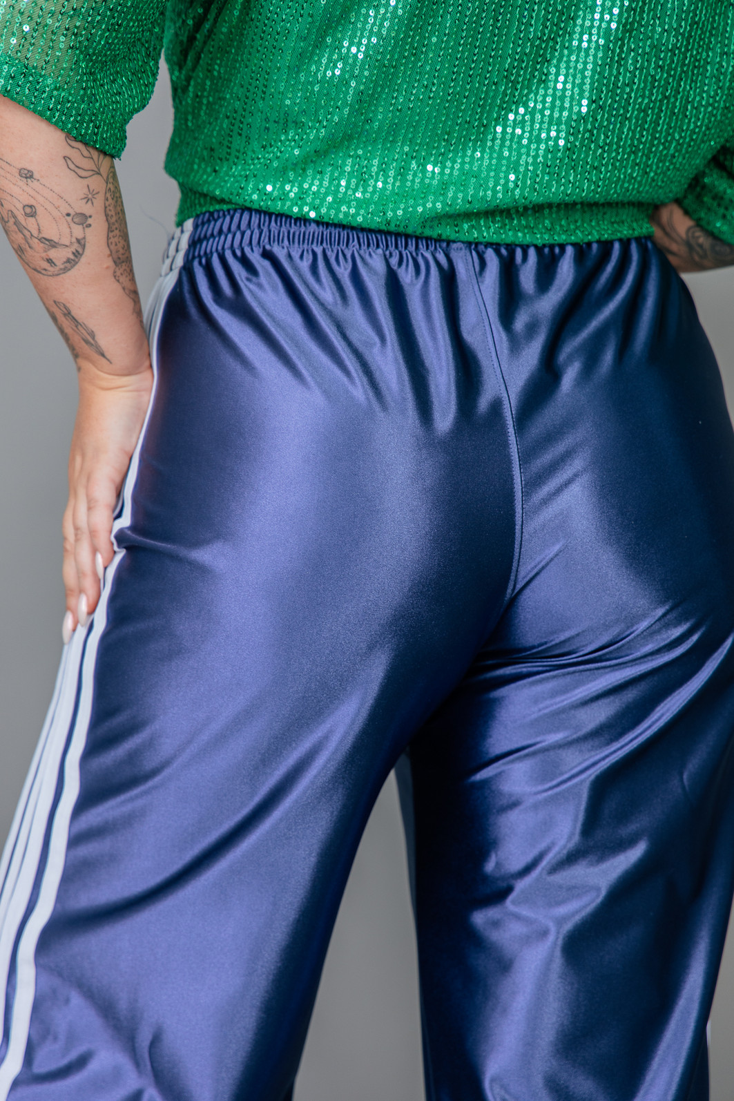 CALÇA SPORT AZUL COM LISTRAS CALÇA SPORT AZUL COM LISTRAS