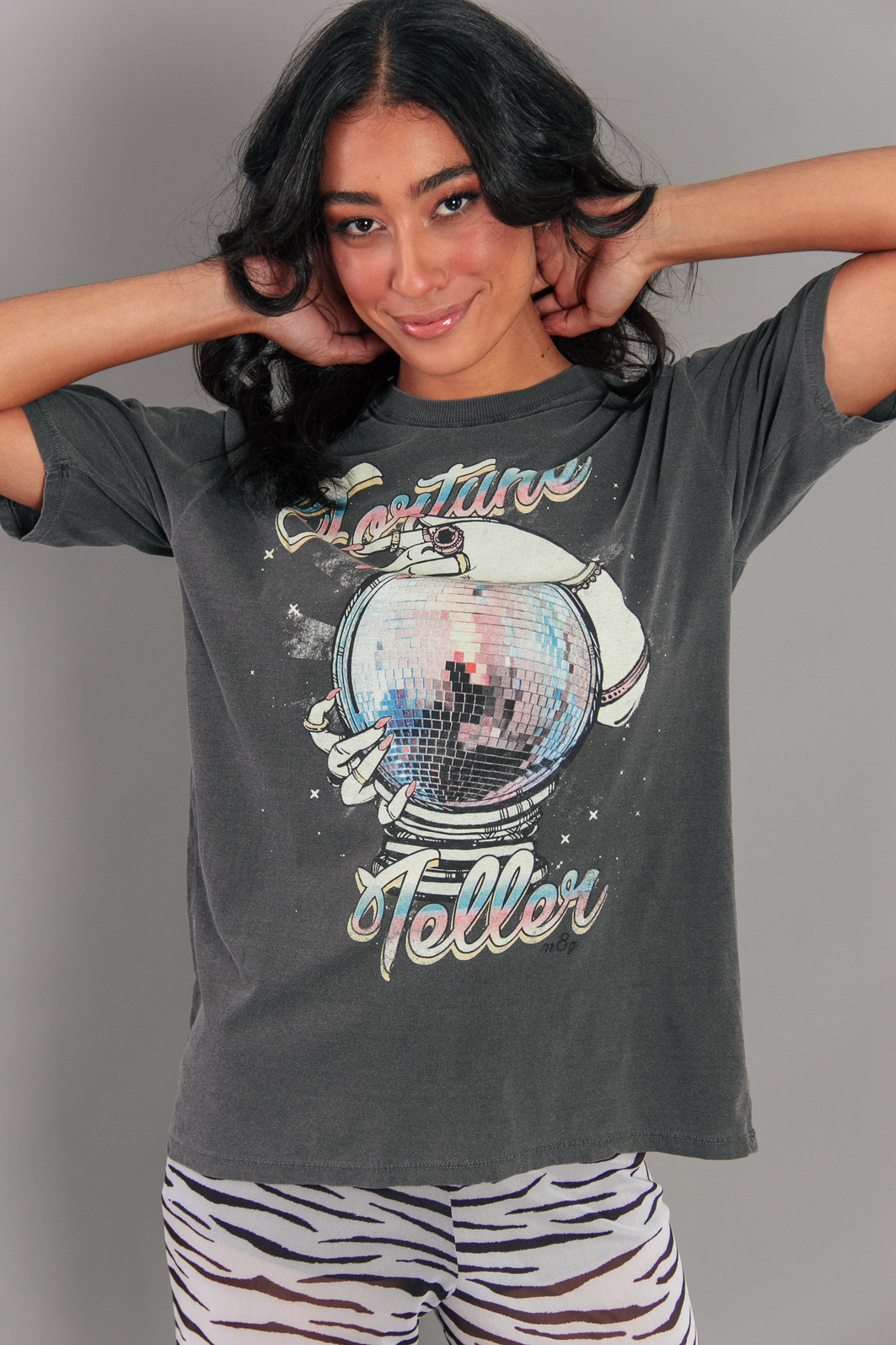 CAMISETA T-SHIRT BOYFRIEND CHUMBO FORTUNE TELLER CAMISETA T-SHIRT BOYFRIEND CHUMBO FORTUNE TELLER