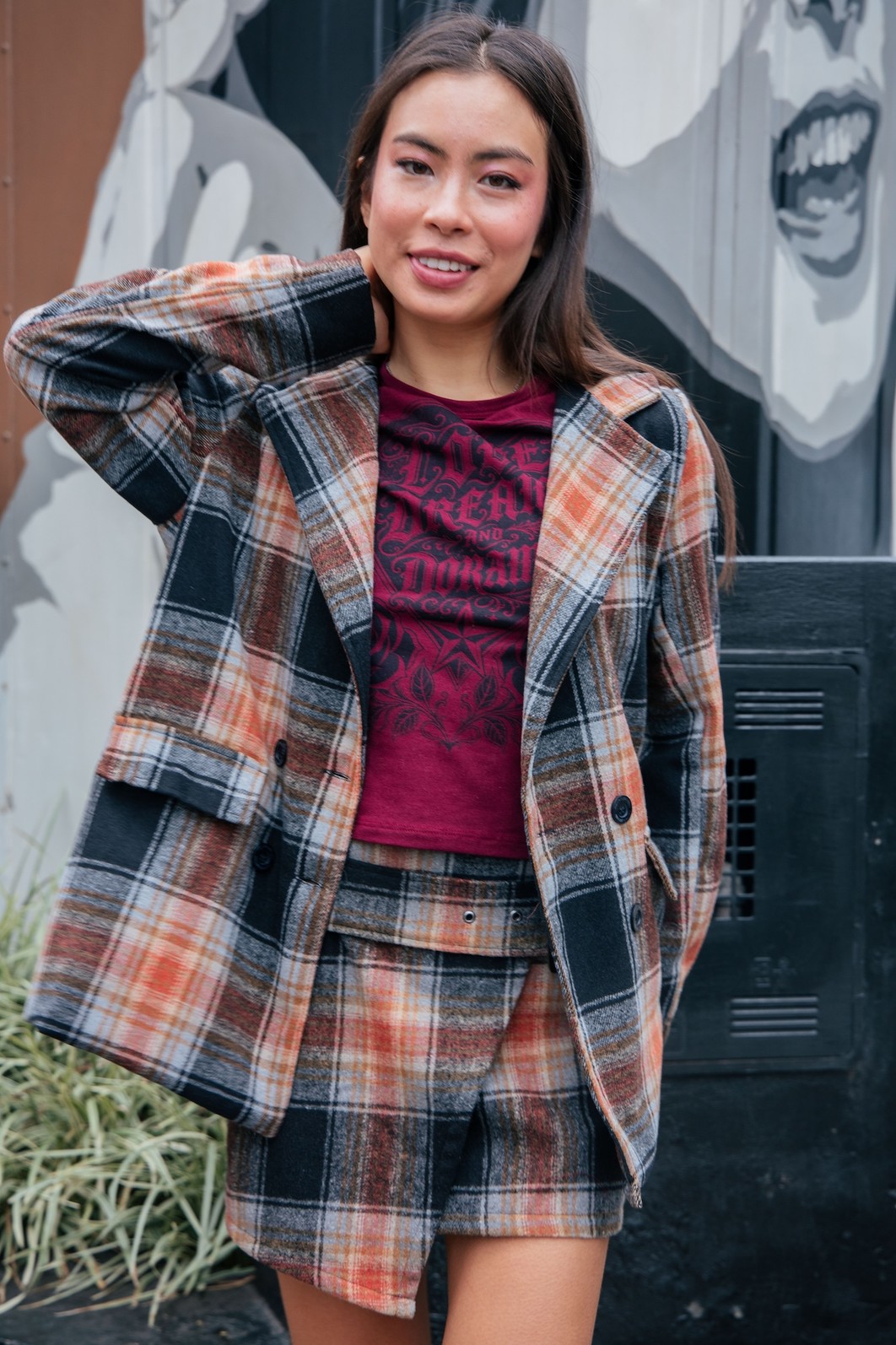 BLAZER OVERSIZED XADREZ