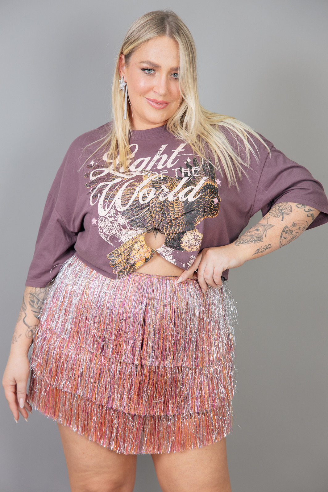 SHORT SAIA COM FRANJAS MULTICOLOR